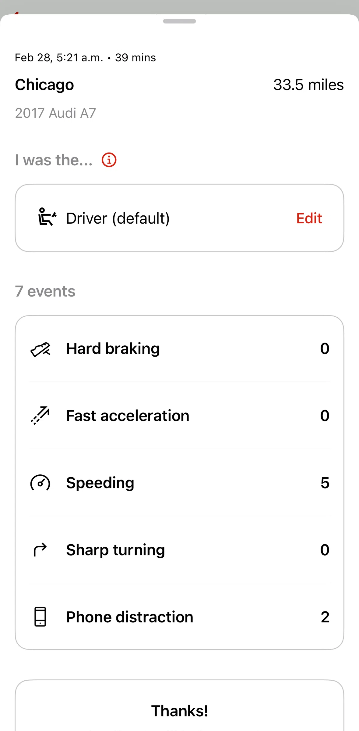 State Farm Screen screen in the Editing a role flow