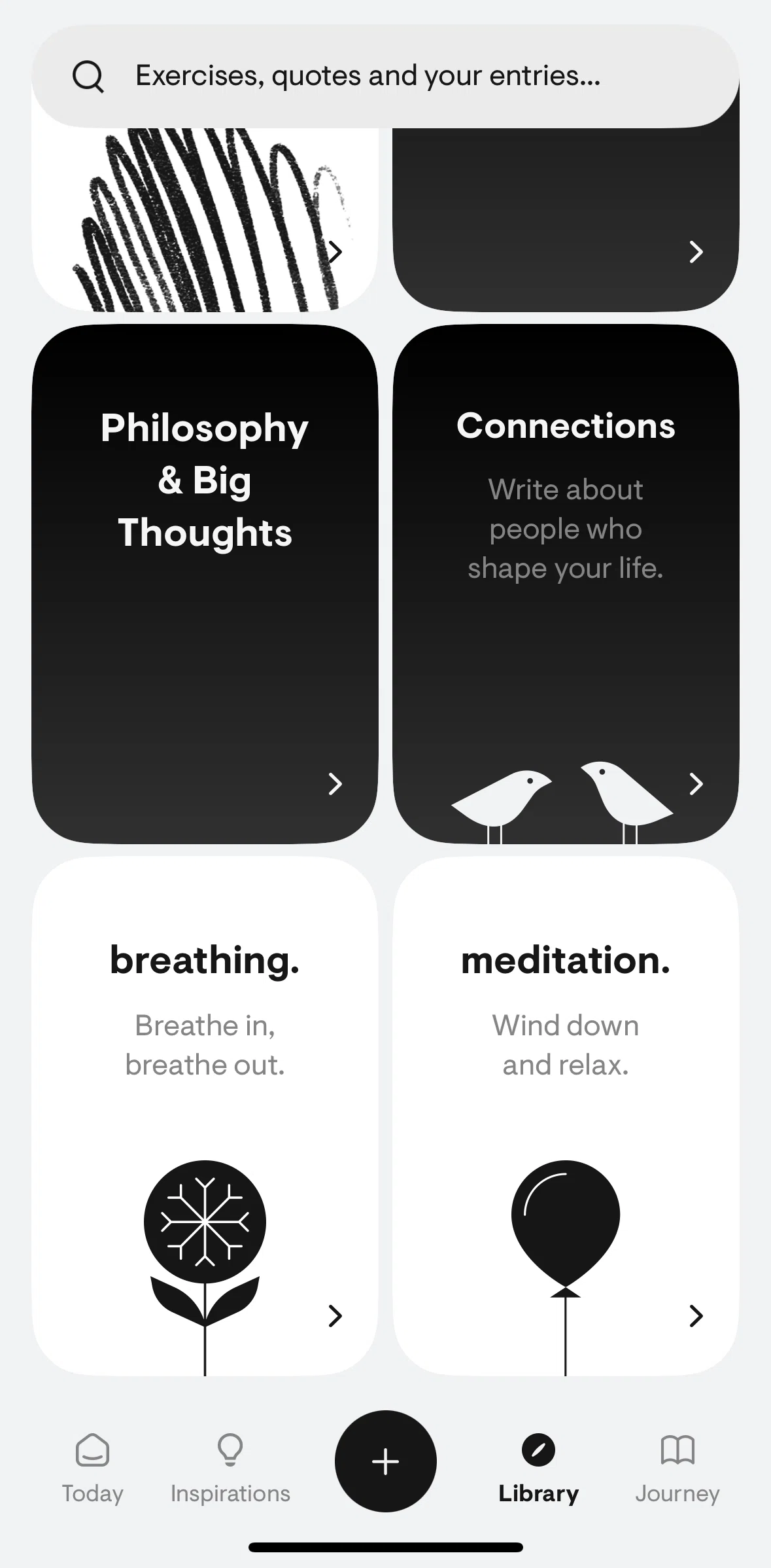 Stoic Screen screen in the Breathe flow