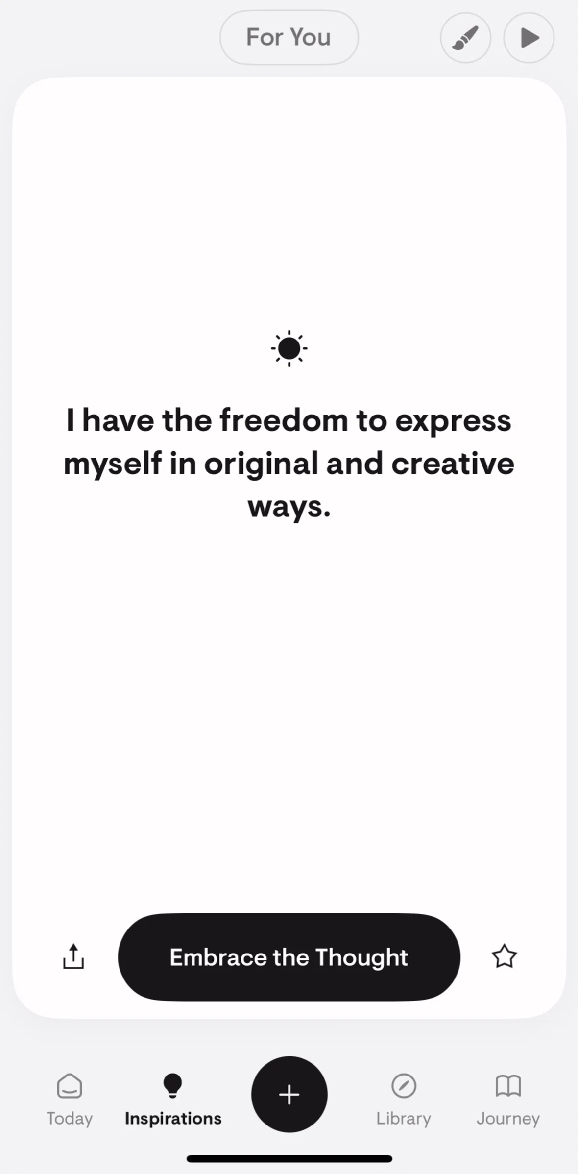 Stoic Screen screen in the Favoriting a prompt flow