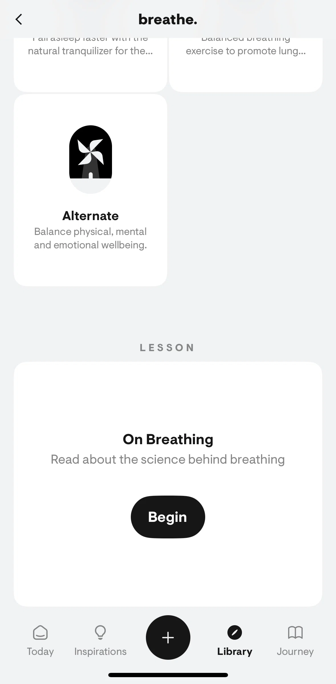 Stoic Screen screen in the Lesson detail flow