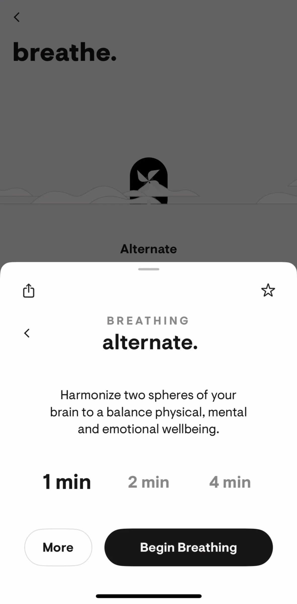Stoic Screen screen in the Setting up exercise preferences flow