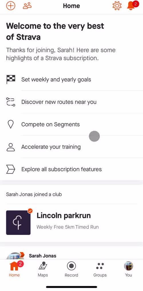 Strava General Browsing preview