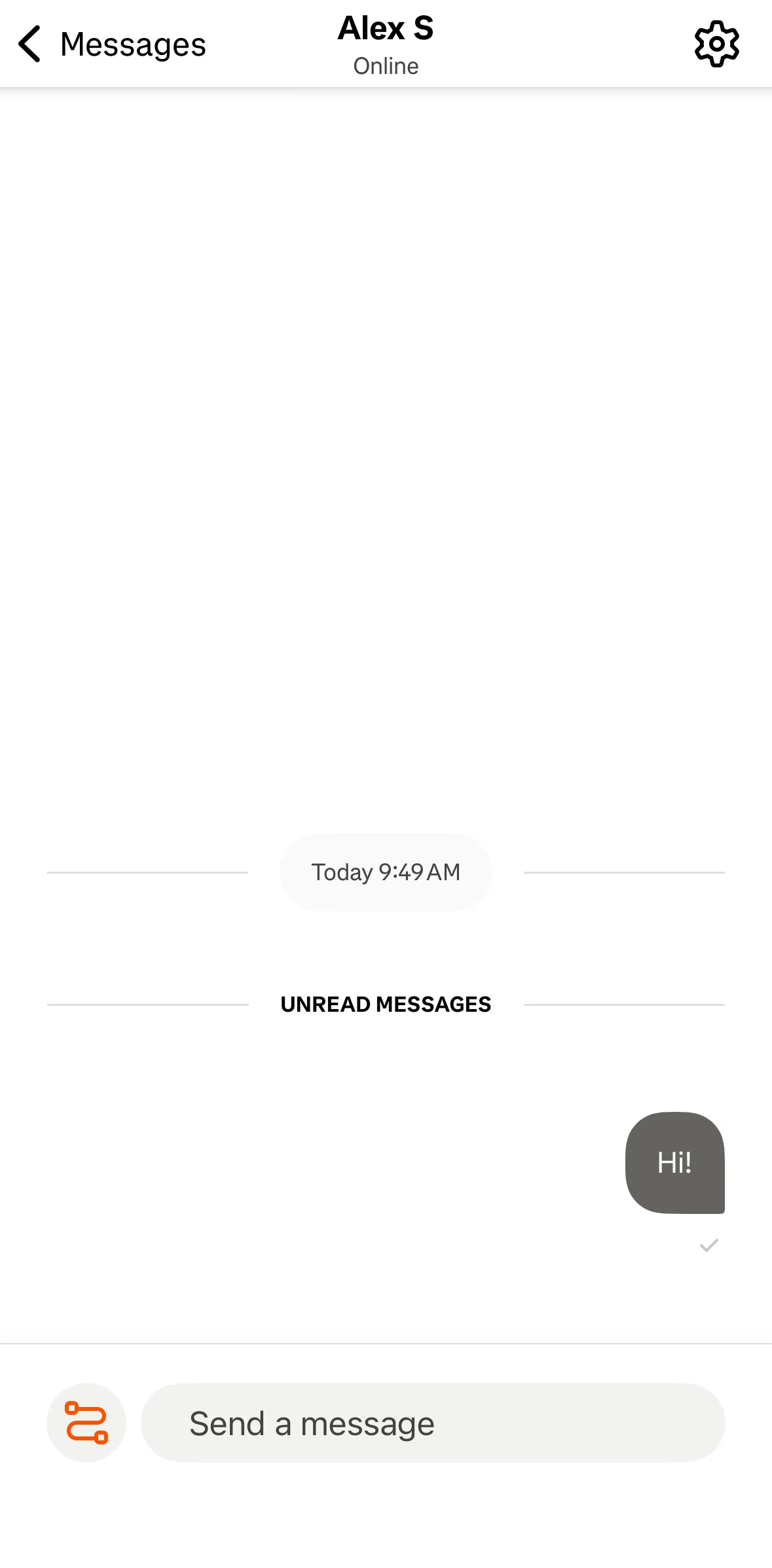 Strava Screen screen in the Muting a conversation flow