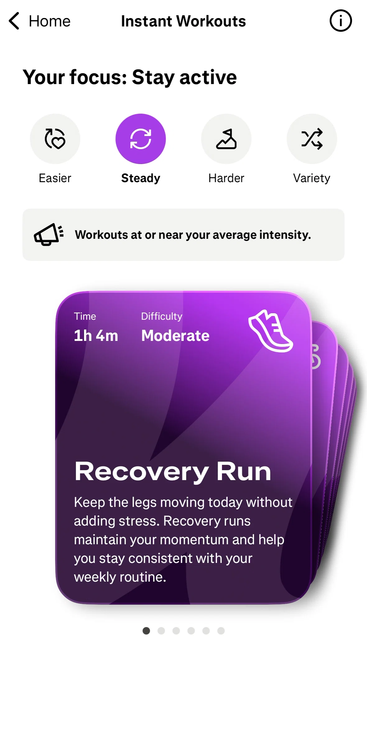 Strava Screen screen in the Workout detail flow
