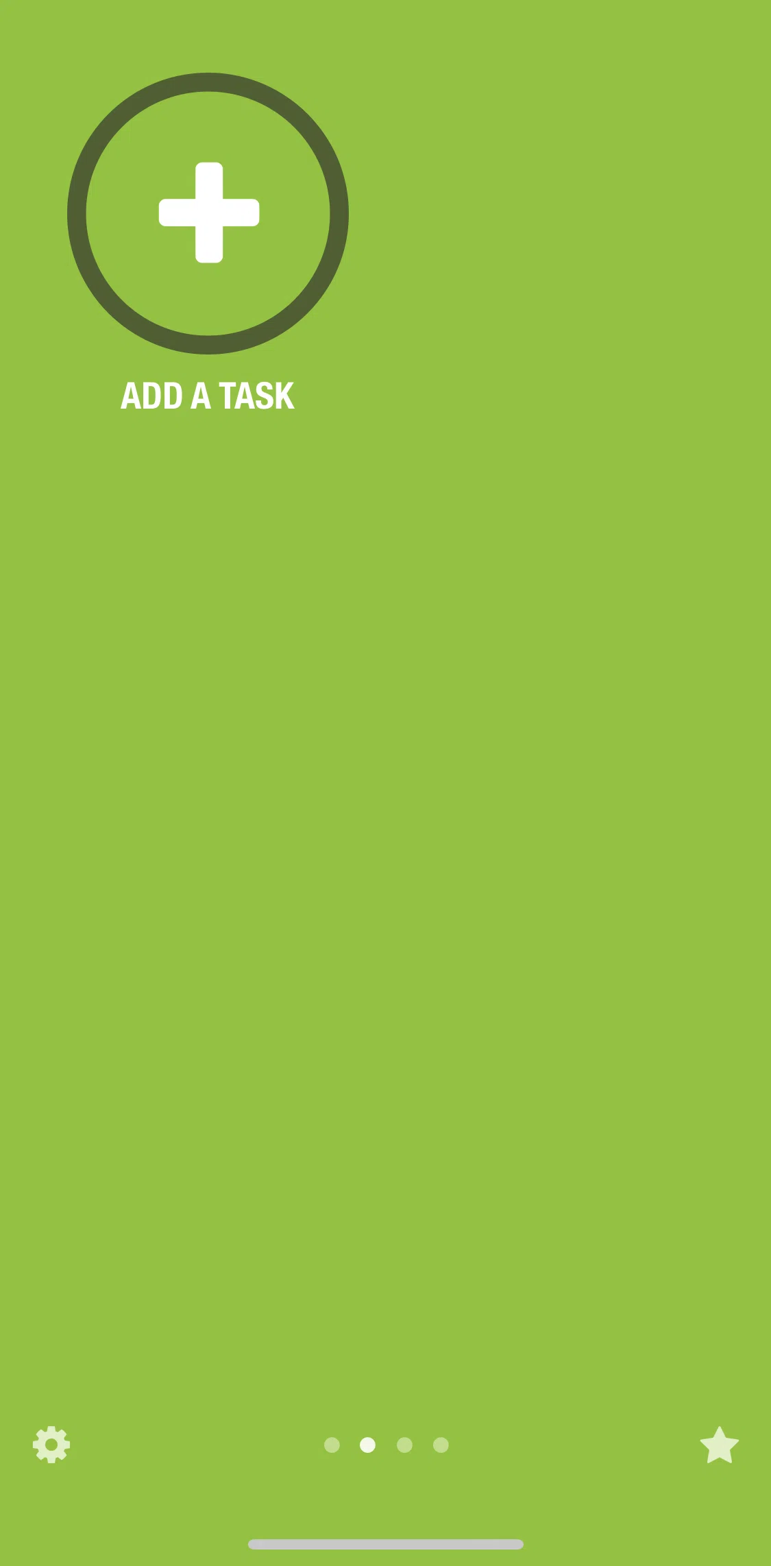Streaks Screen screen in the Adding a task flow