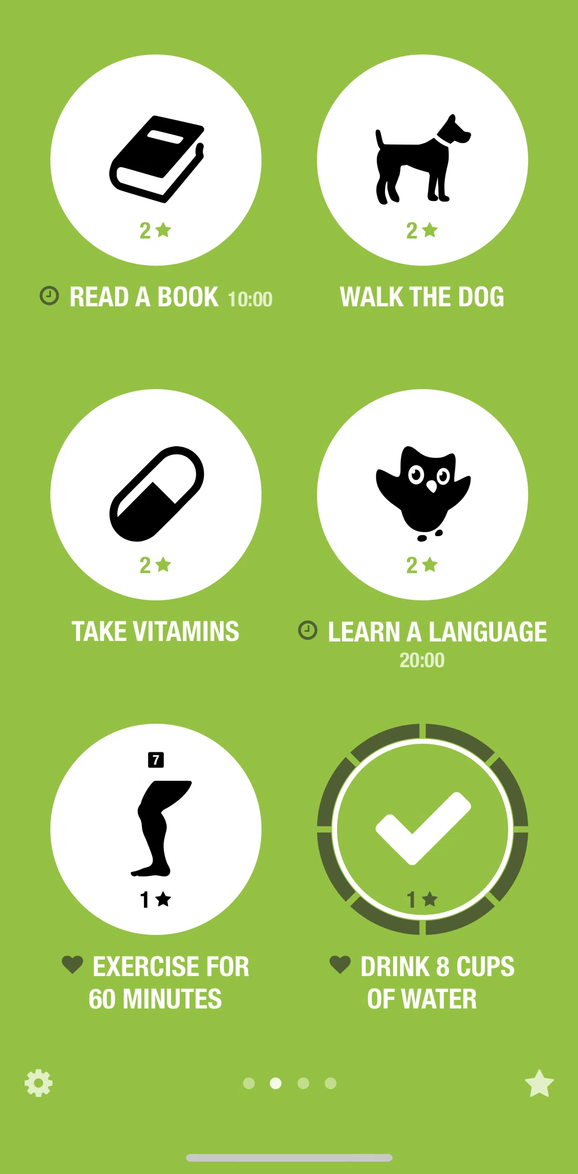 Streaks Screen screen in the Completing all tasks flow