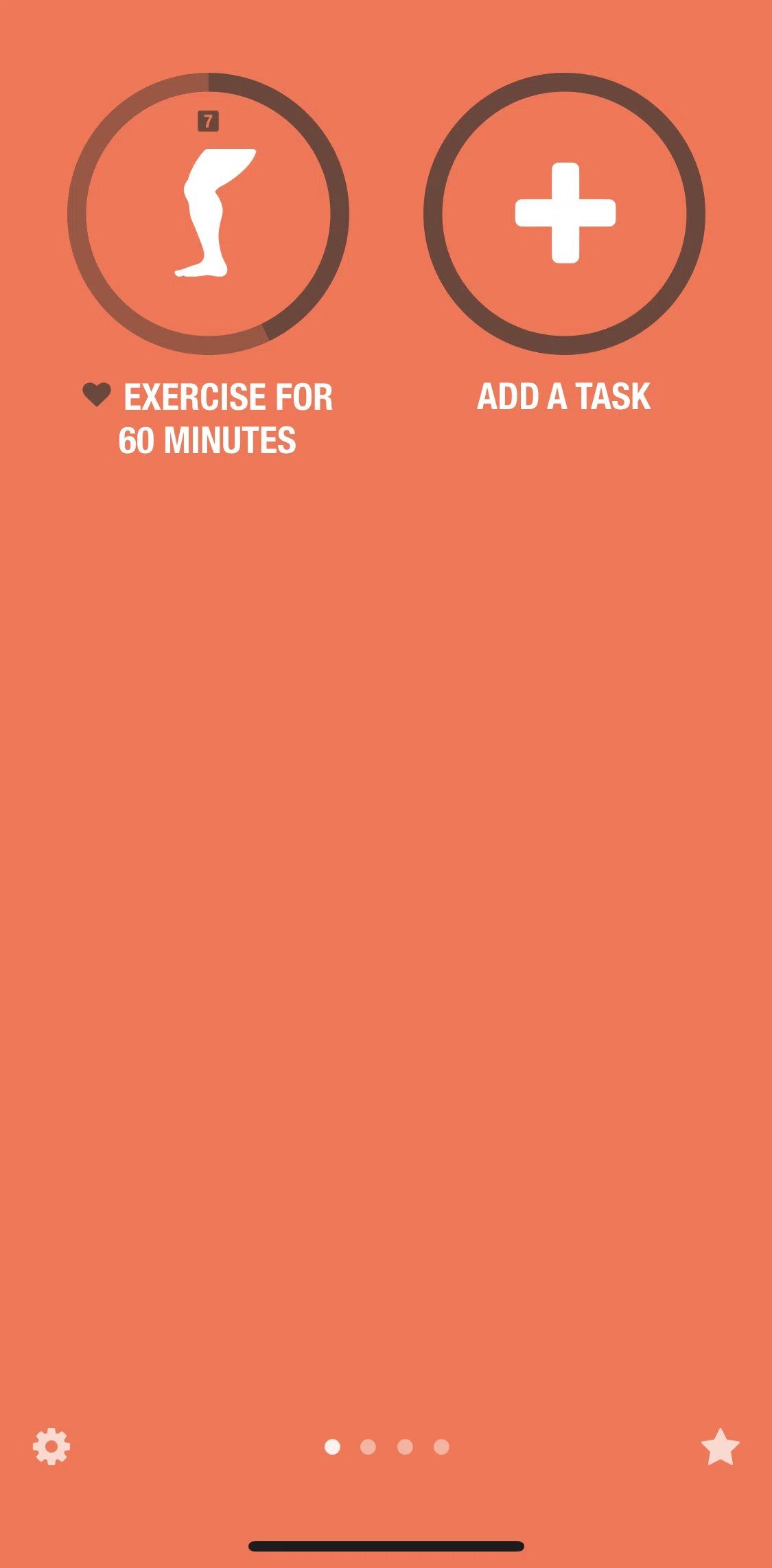 Streaks Screen screen in the Completing first task flow