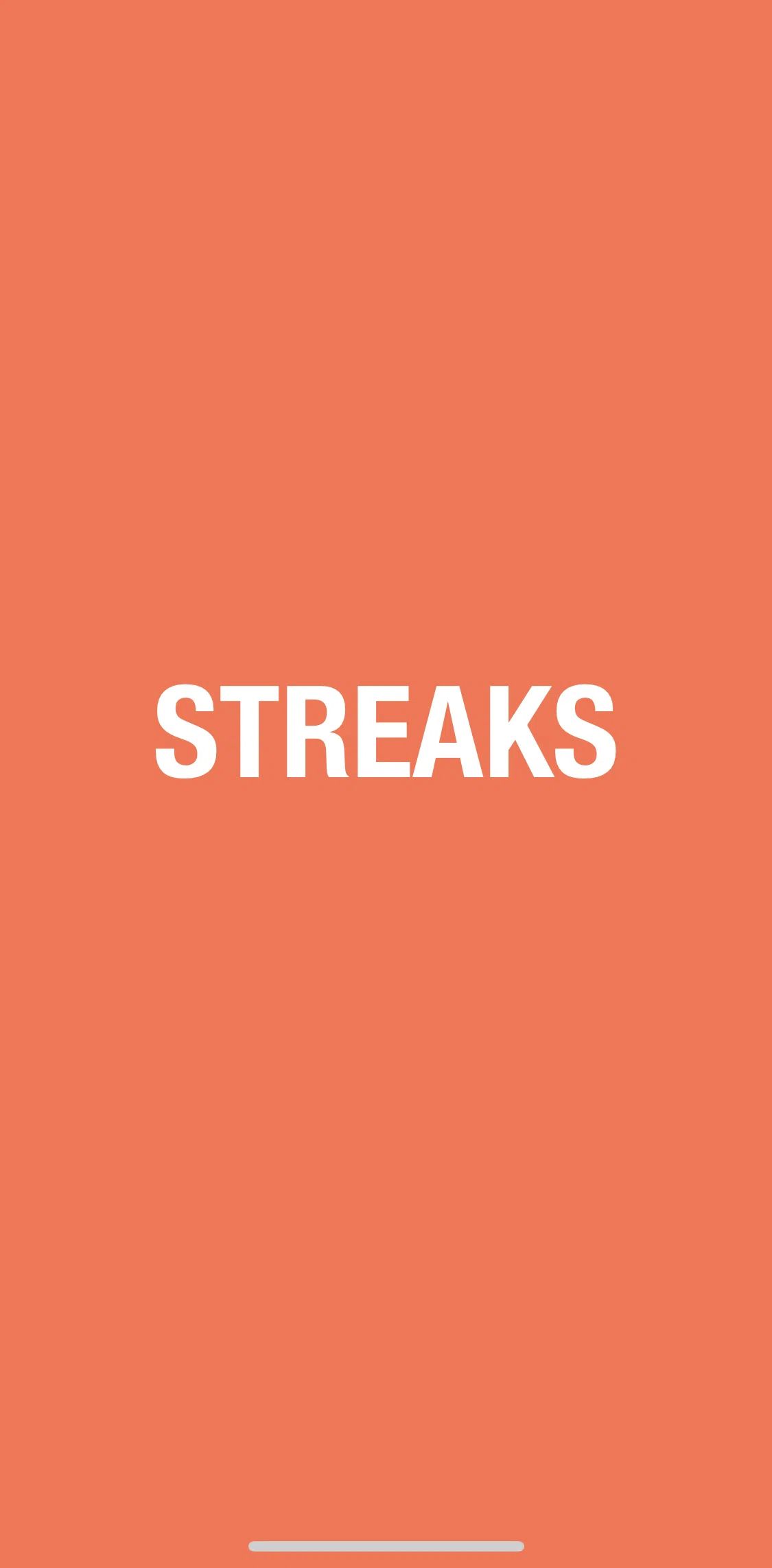 Streaks Screen screen in the Onboarding flow