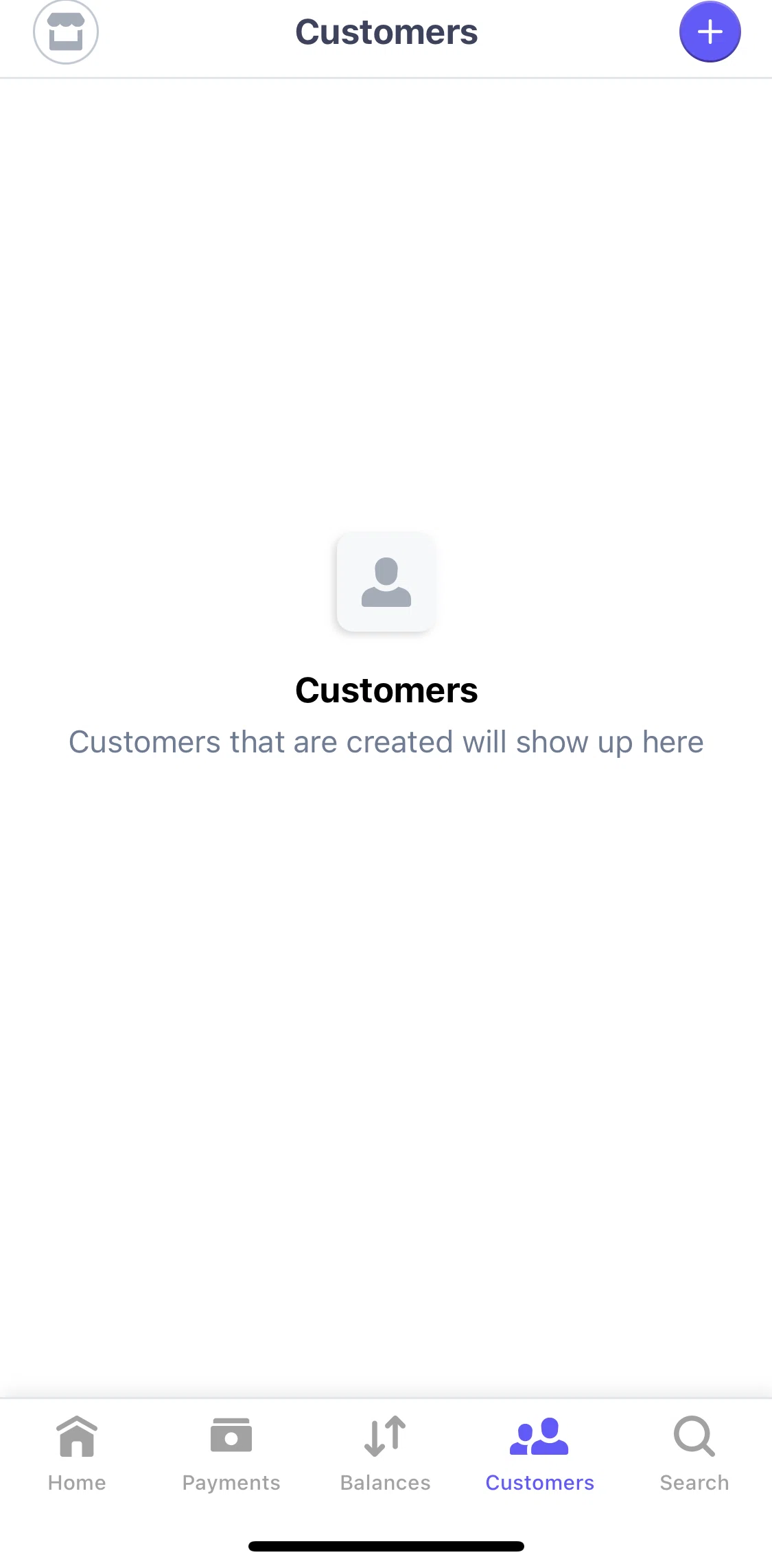 Stripe Dashboard Screen screen in the Adding a customer flow