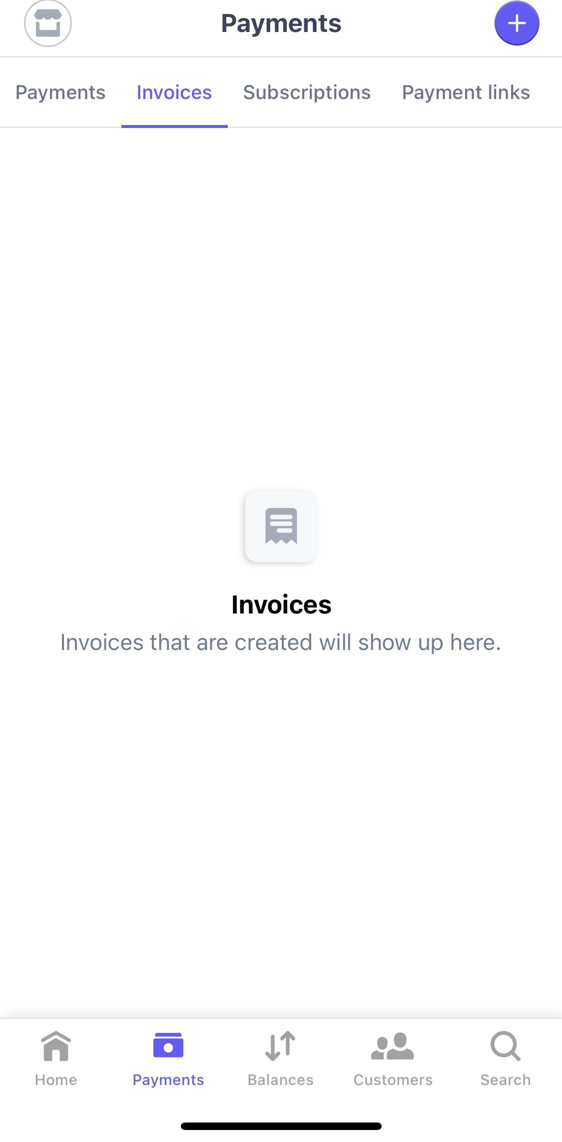 Stripe Dashboard Screen screen in the Invoices flow