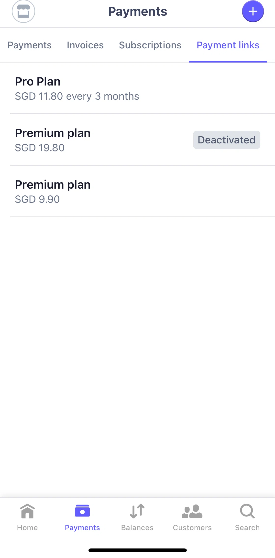 Stripe Dashboard Screen screen in the Payment links flow