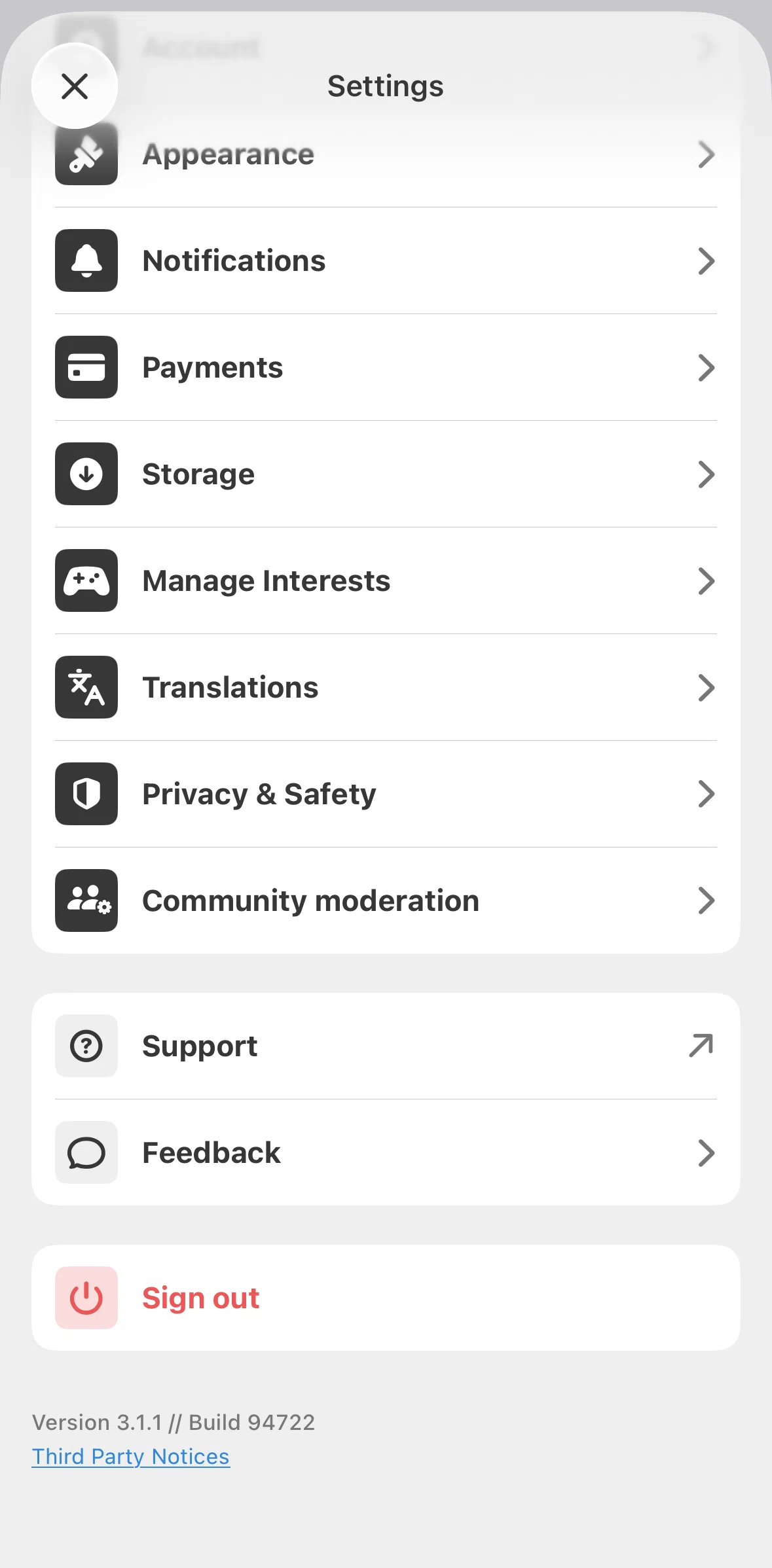 Substack Screen screen in the Creating a reply rules flow
