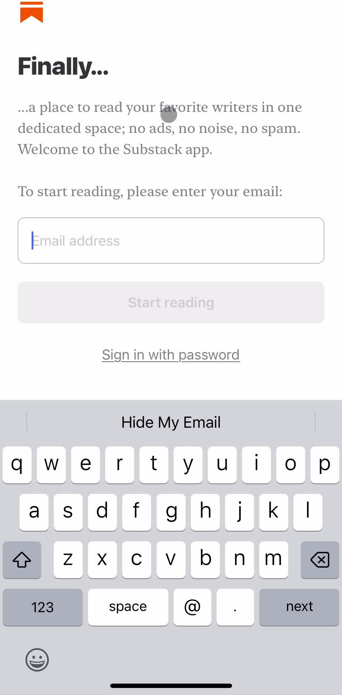 Substack Onboarding preview