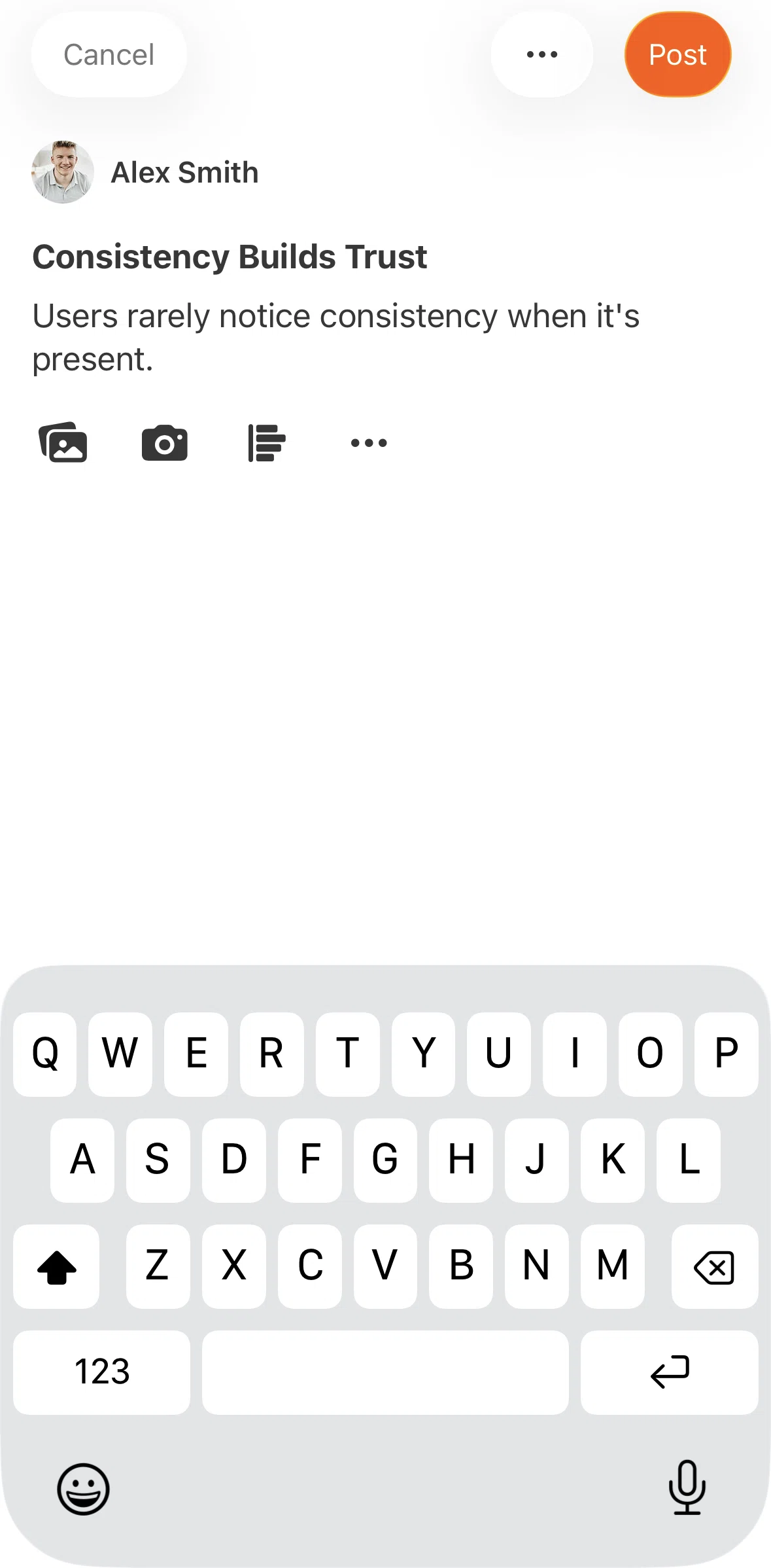 Substack Screen screen in the Saving a note to drafts flow
