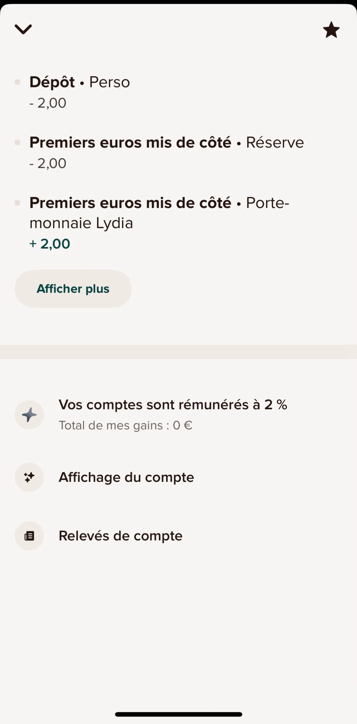 Sumeria Screen screen in the Account display flow