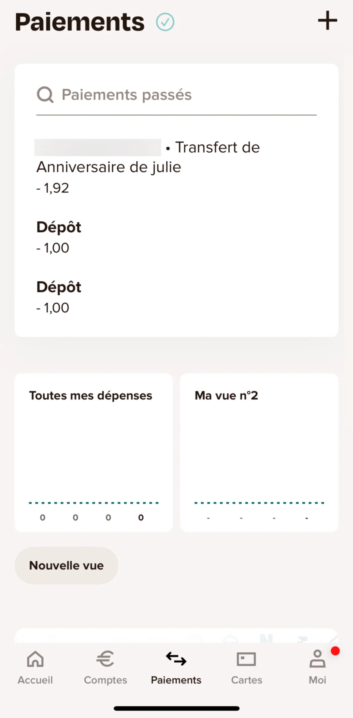 Sumeria Screen screen in the All expenses flow
