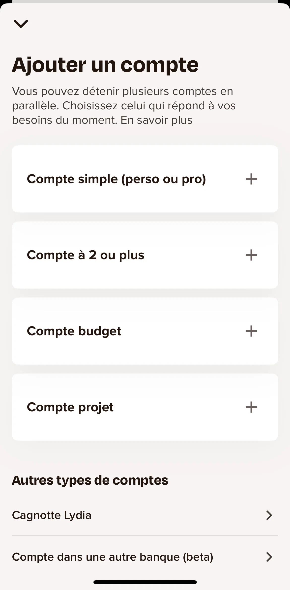 Sumeria Screen screen in the Budget account flow