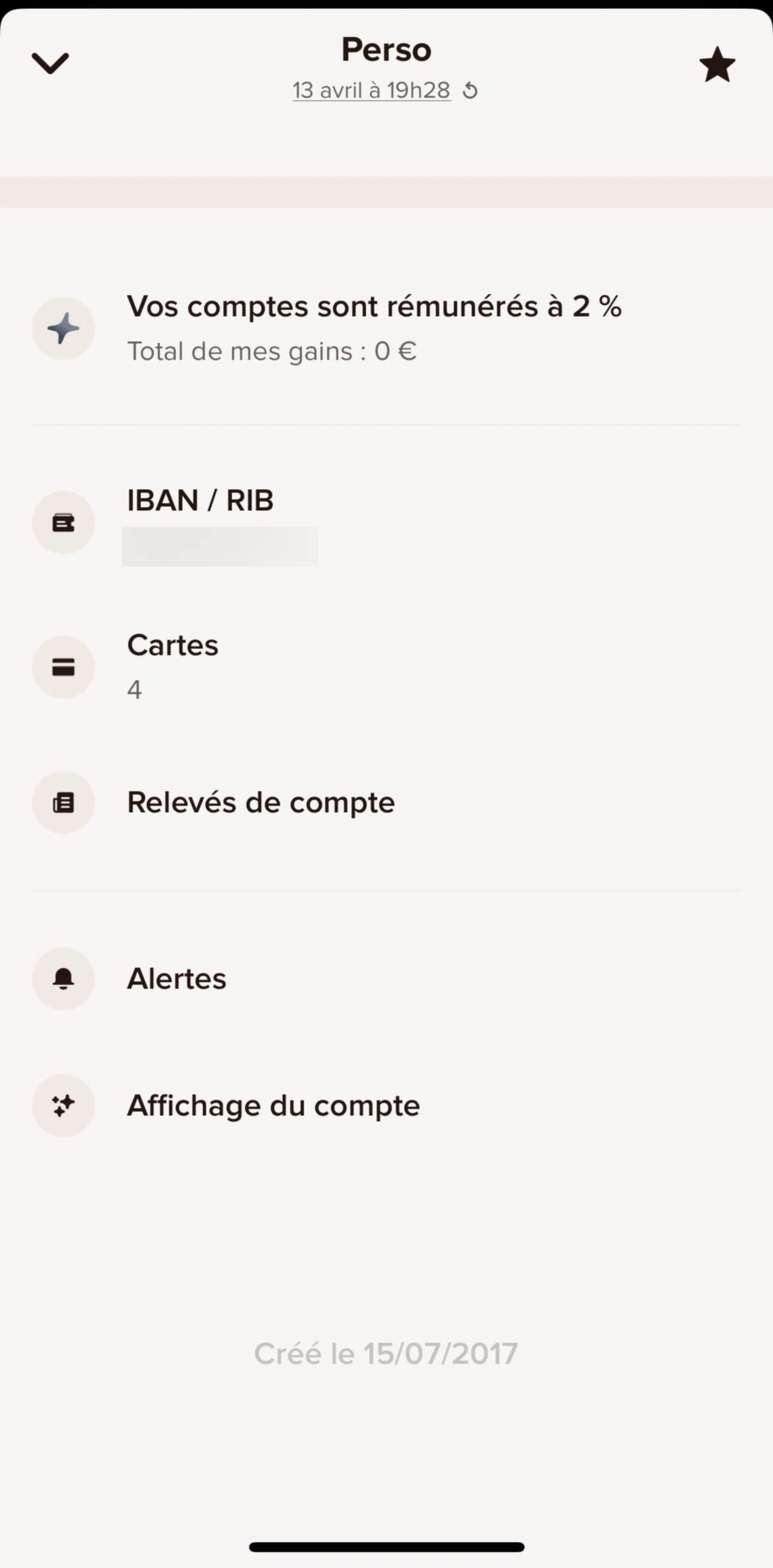 Sumeria Screen screen in the Cards flow