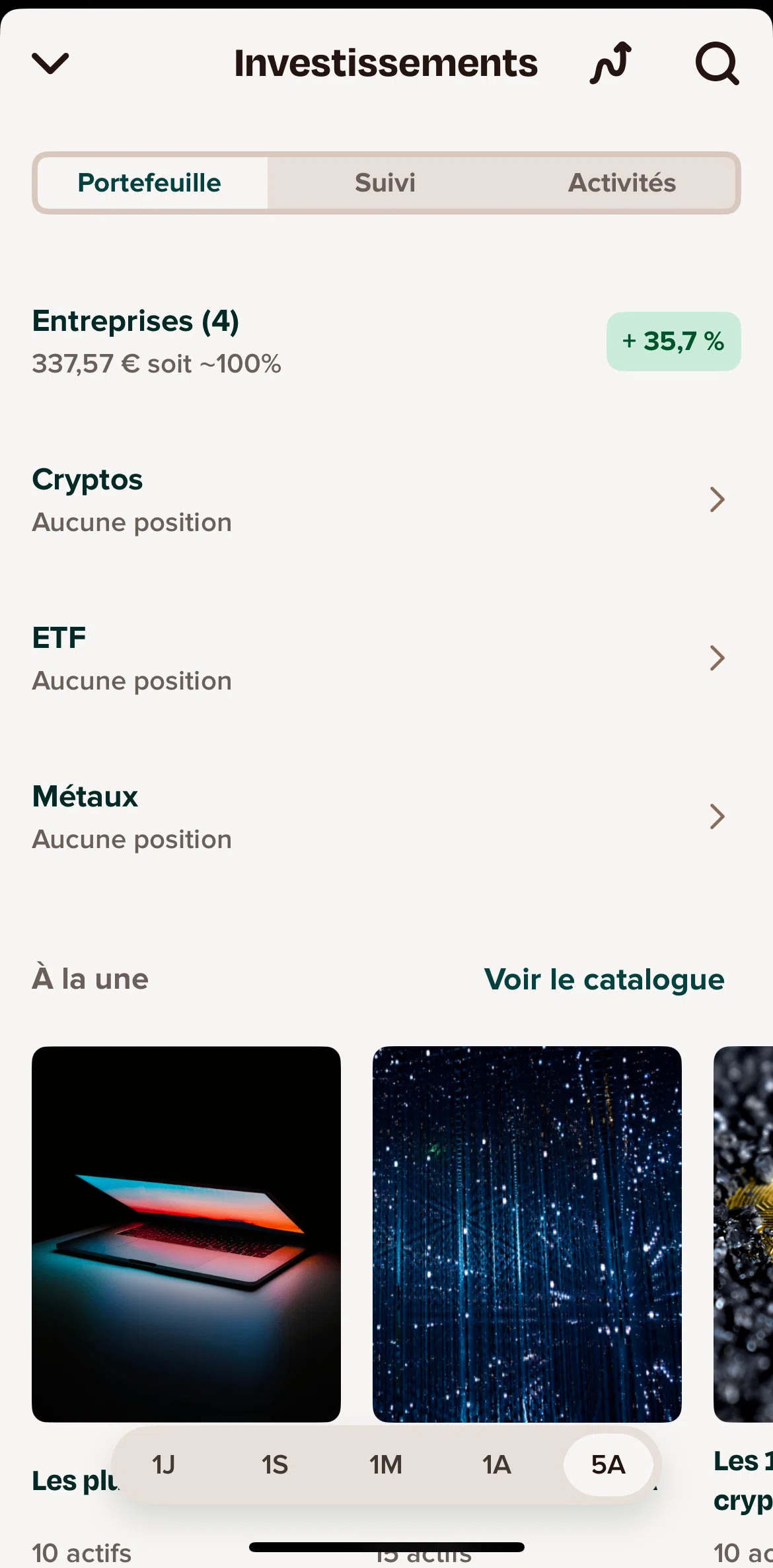 Sumeria Screen screen in the Enterprises flow