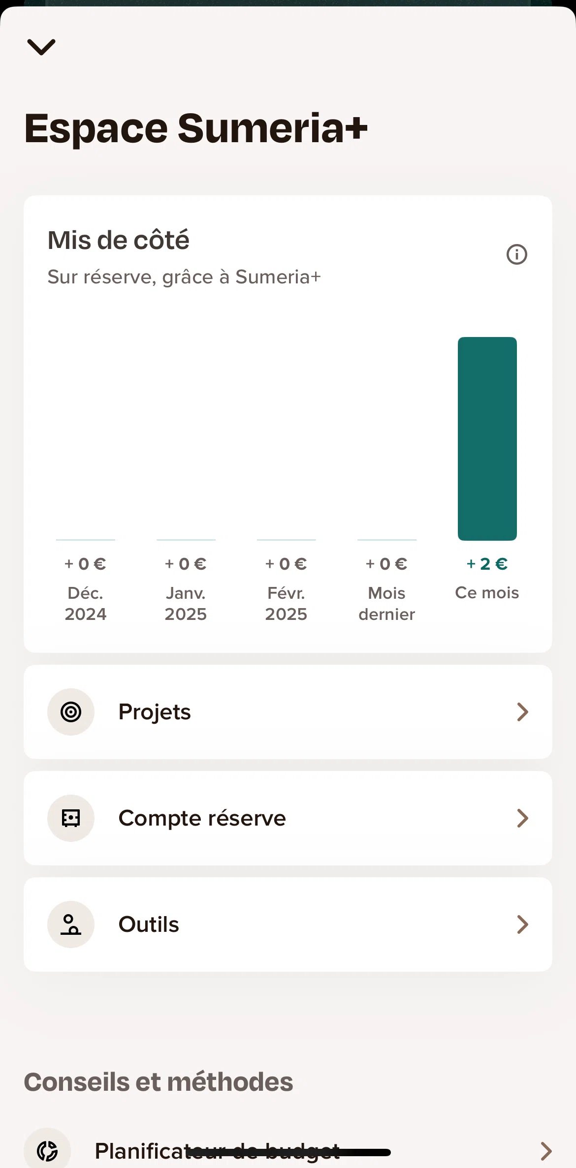 Sumeria Screen screen in the Projects flow
