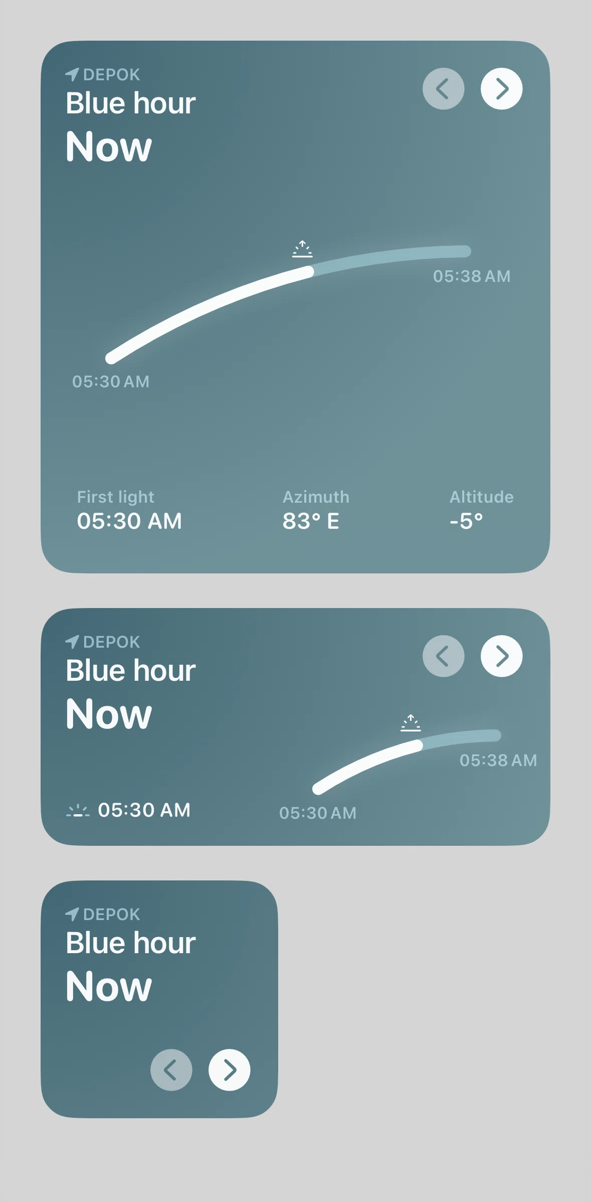 Sunlitt Screen screen in the Widgets flow
