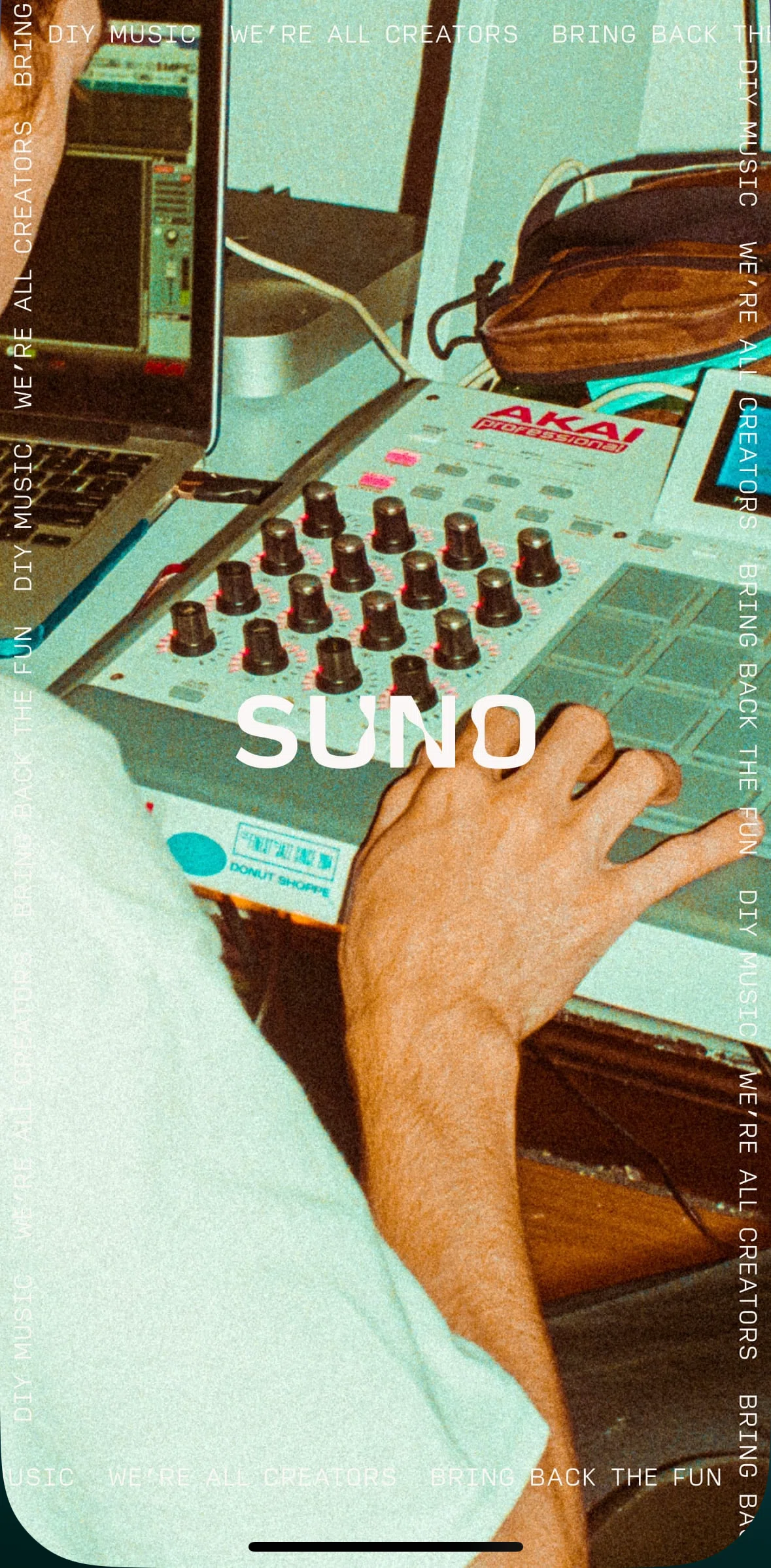 Suno Screen screen in the Onboarding flow