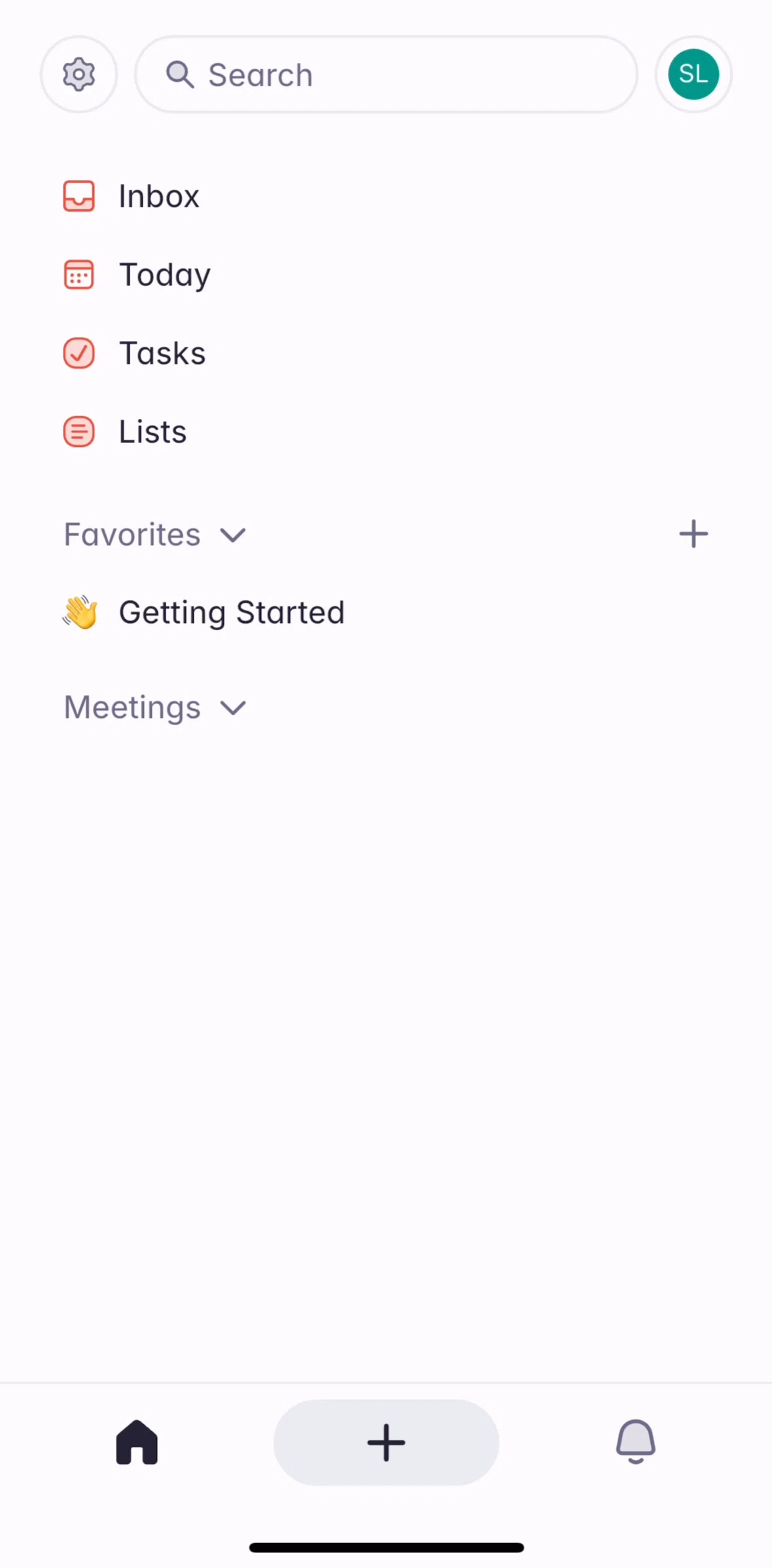 Superlist Screen screen in the Home flow