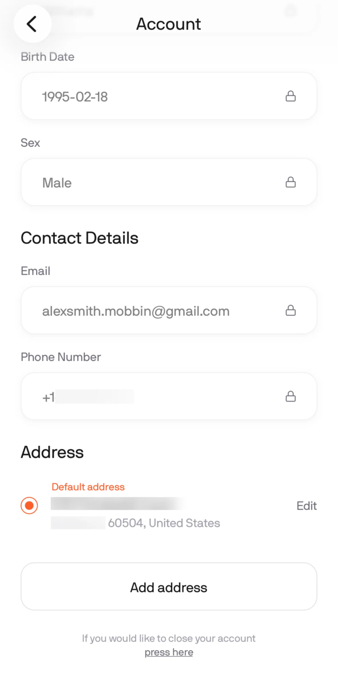 Superpower Screen screen in the Adding an address flow