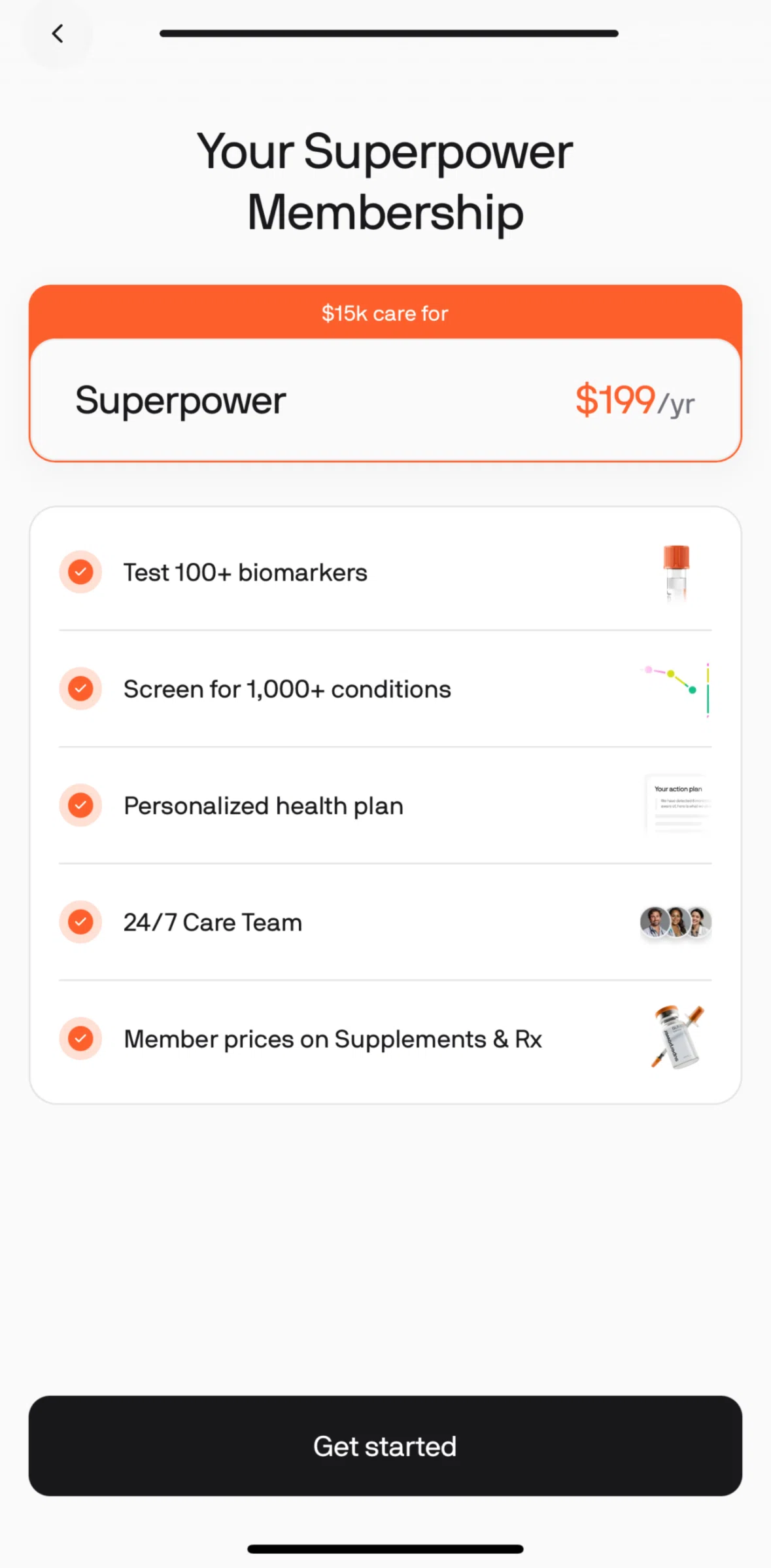 Superpower Screen screen in the Creating an account flow