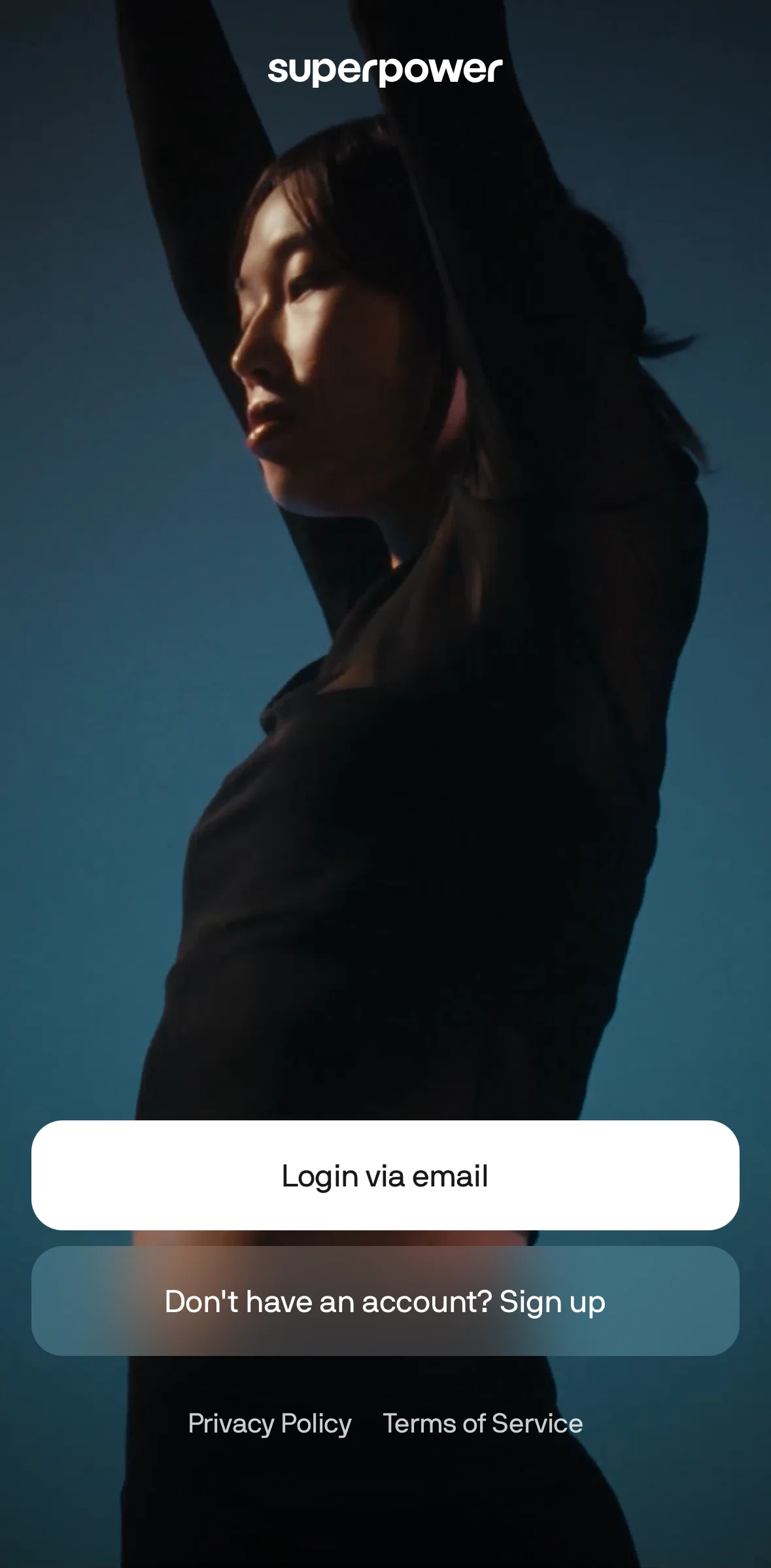 Superpower Screen screen in the Logging in flow