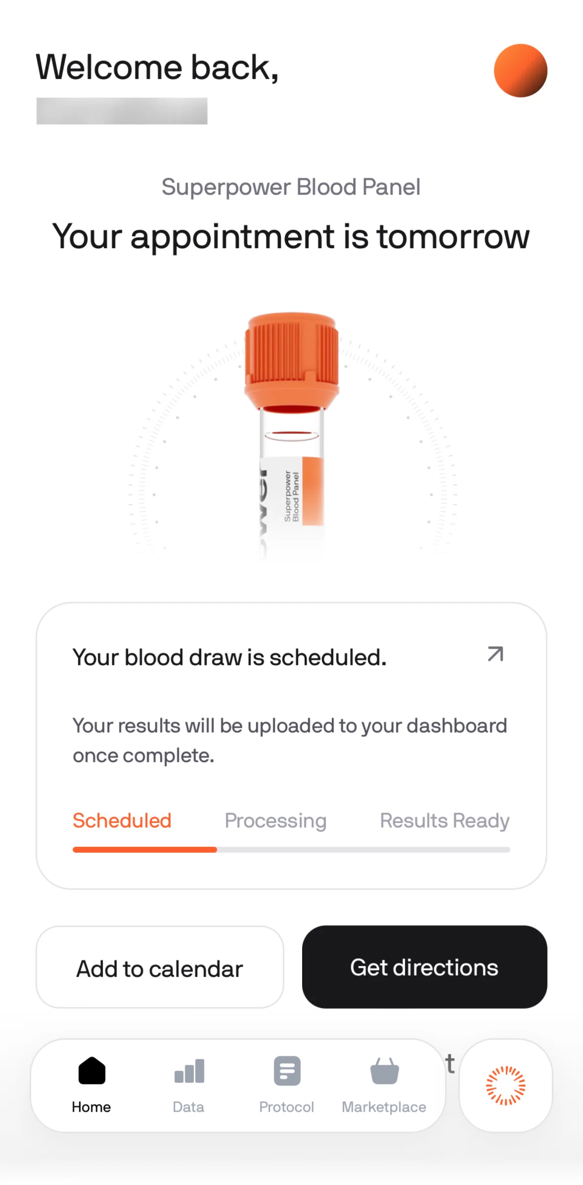 Superpower Screen screen in the Protocol flow