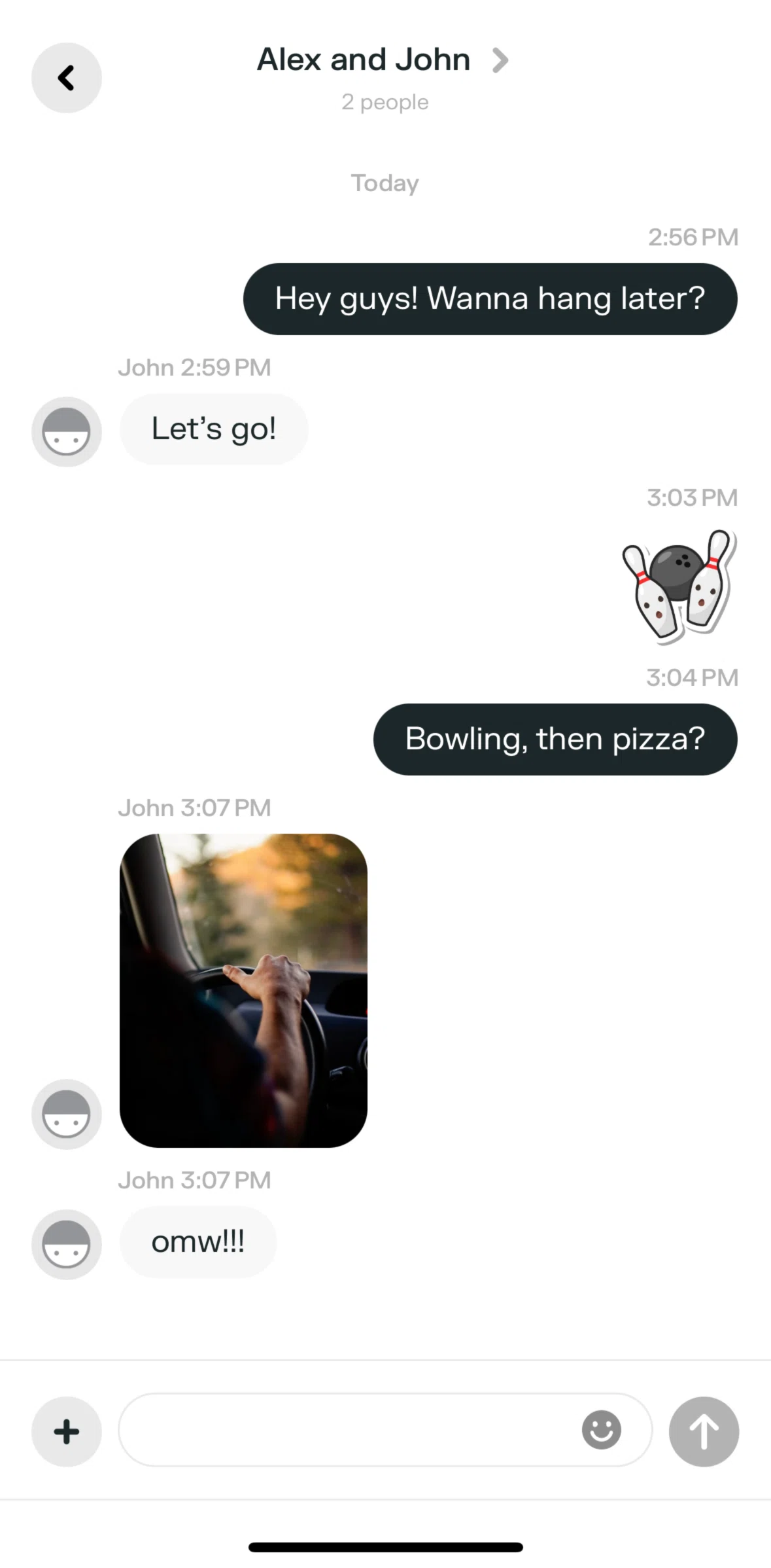 Swarm Screen screen in the Chat room detail flow