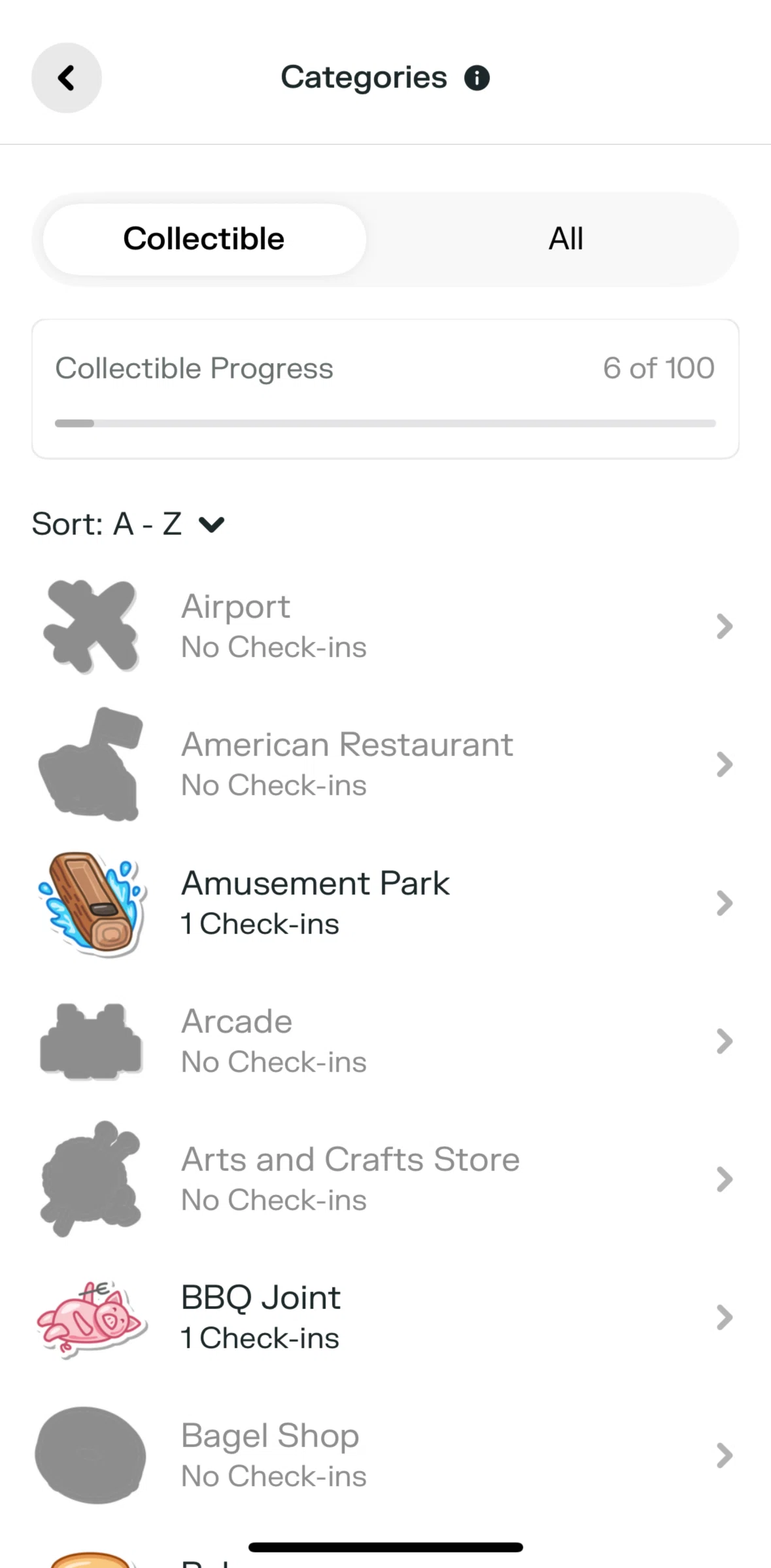 Swarm Screen screen in the Collectible detail flow