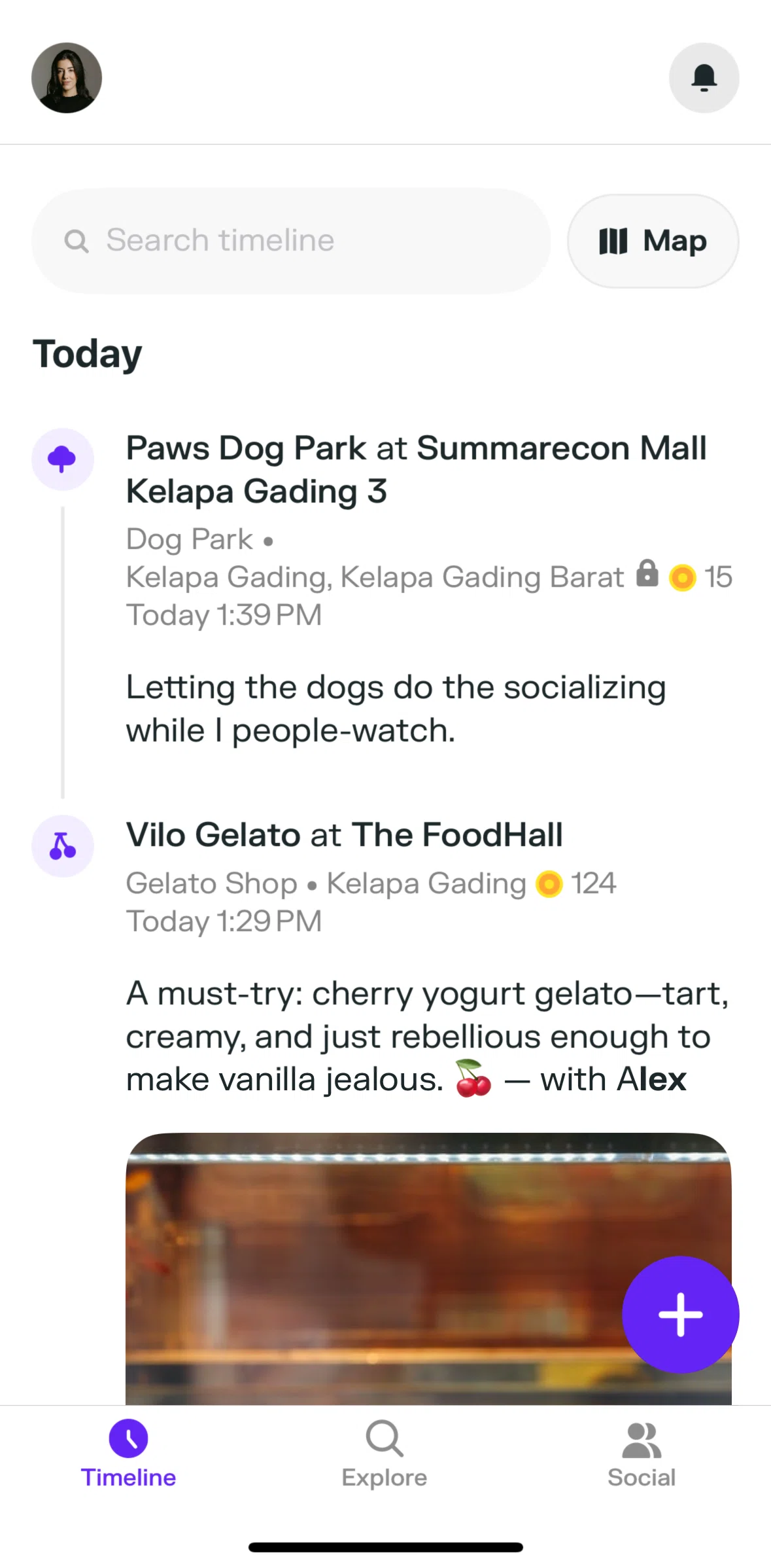 Swarm Screen screen in the Searching timeline flow