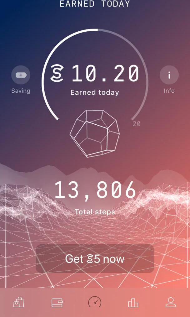 Sweatcoin Screen screen in the Support flow