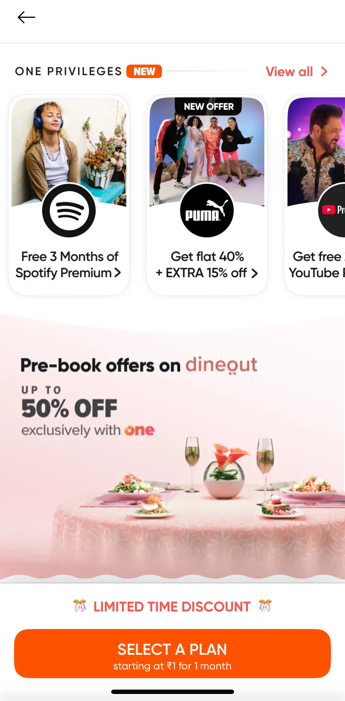 Swiggy Screen screen in the Privileges flow