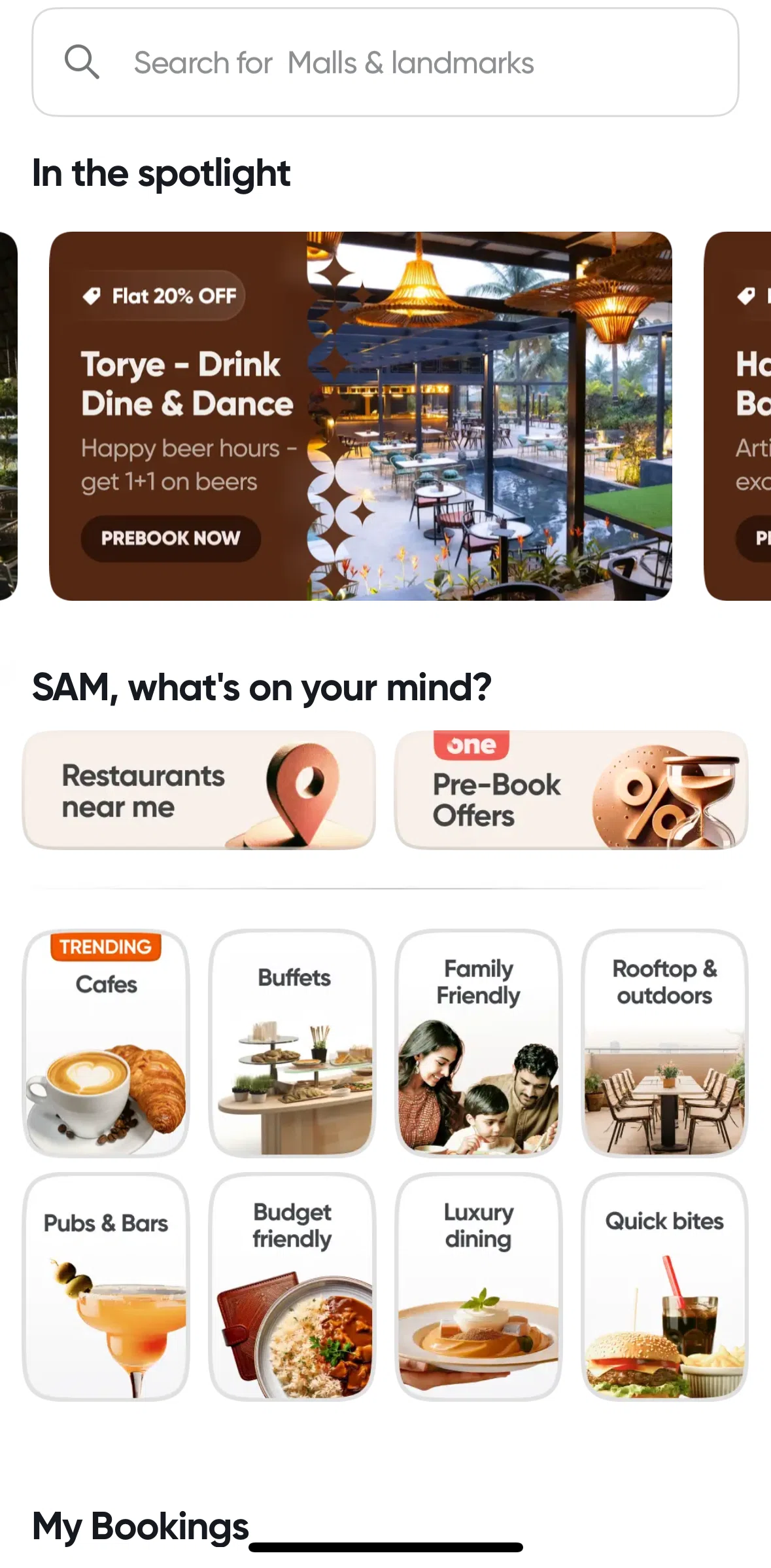 Swiggy Screen screen in the Restaurant detail (Dineout) flow