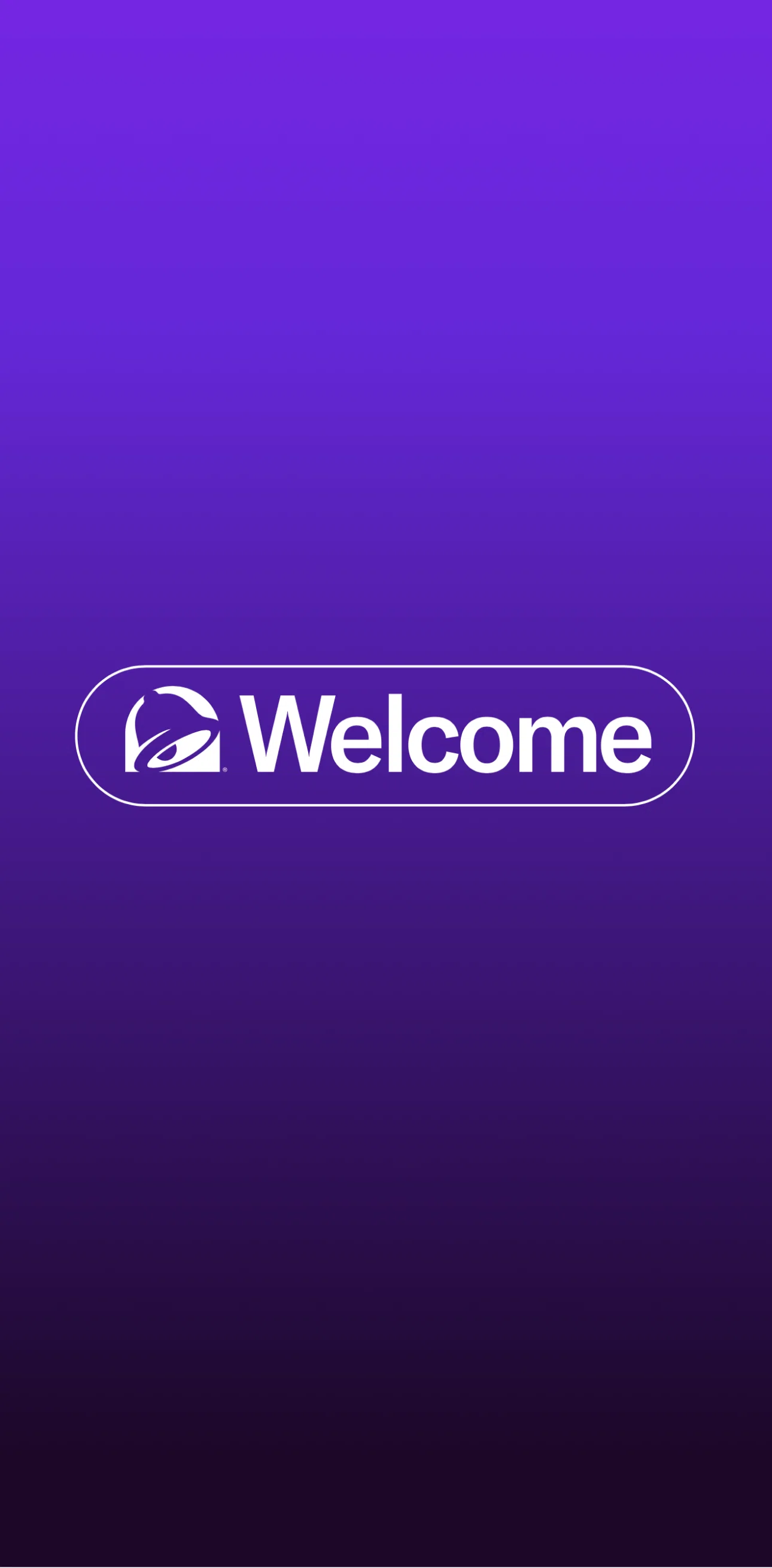 Taco Bell Screen screen in the Onboarding flow