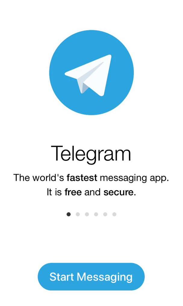 Telegram Screen screen in the Onboarding flow