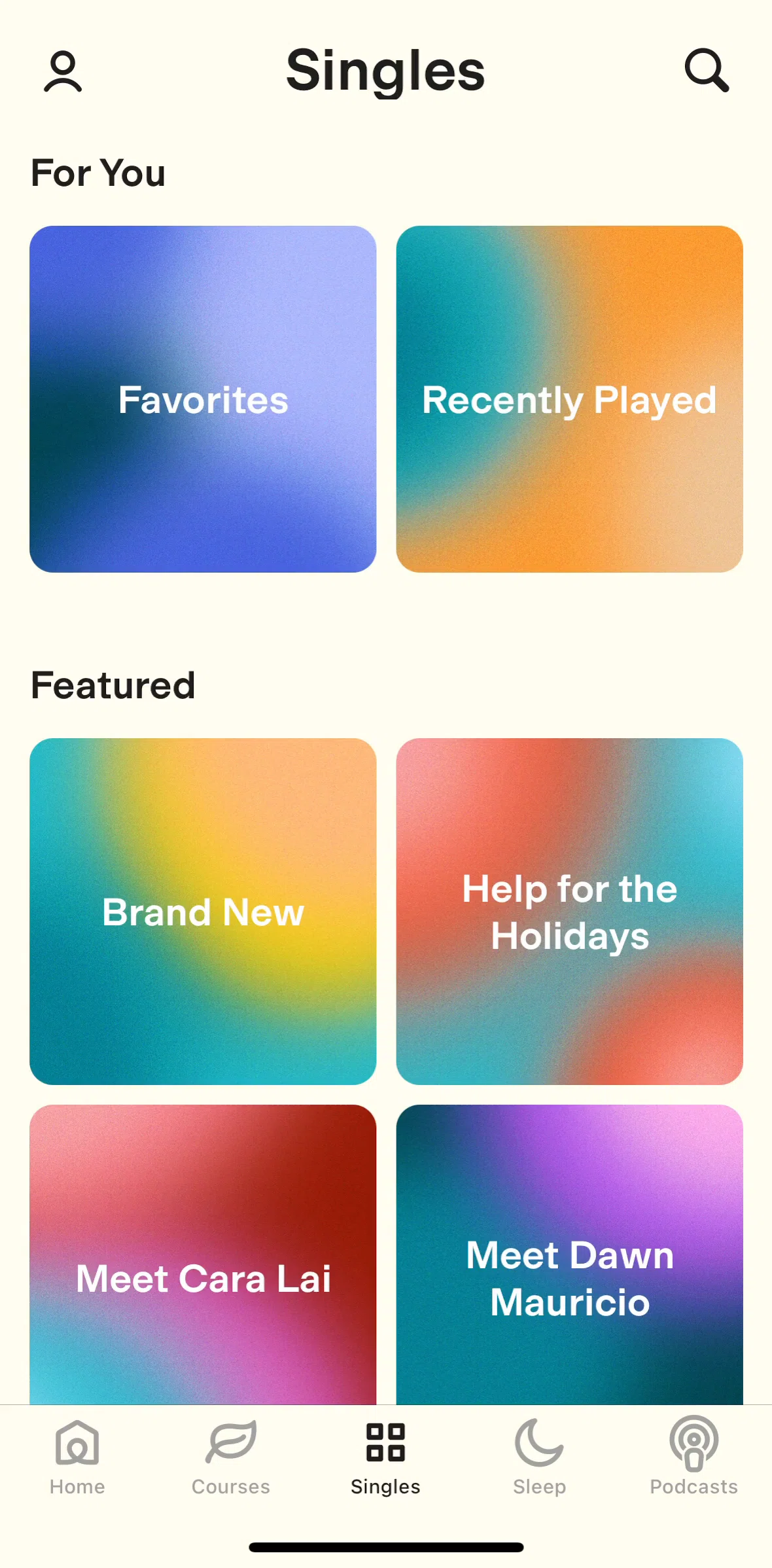 Ten Percent Happier Screen screen in the Collection detail flow