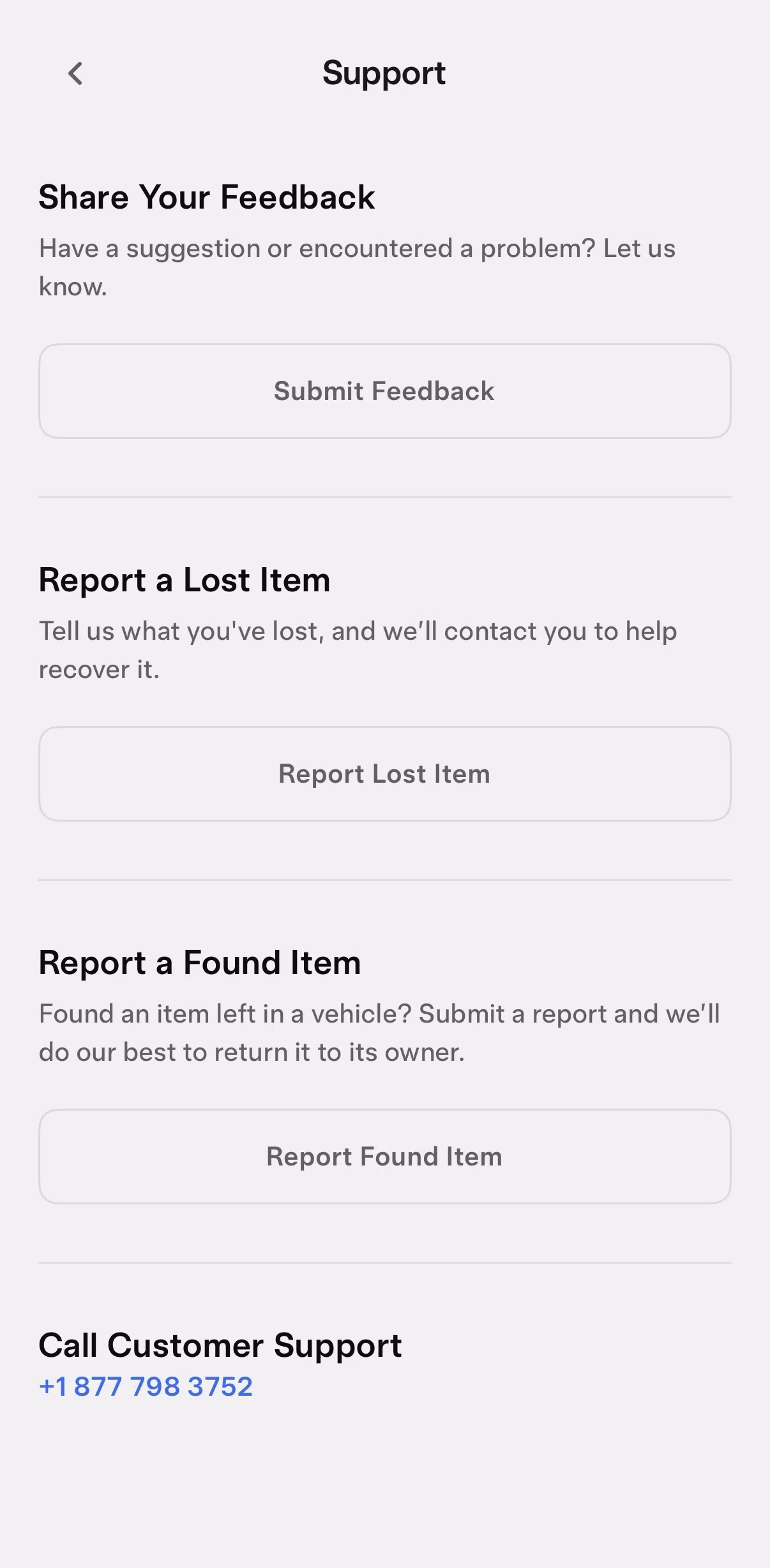 Tesla Robotaxi Screen screen in the Send feedback flow