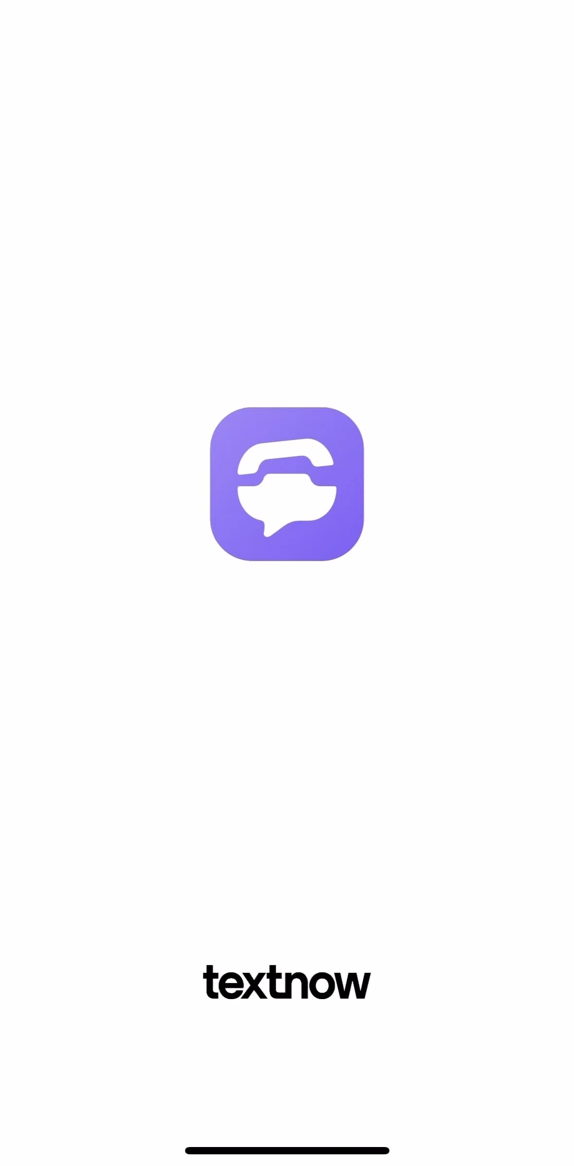 TextNow Screen screen in the Onboarding flow