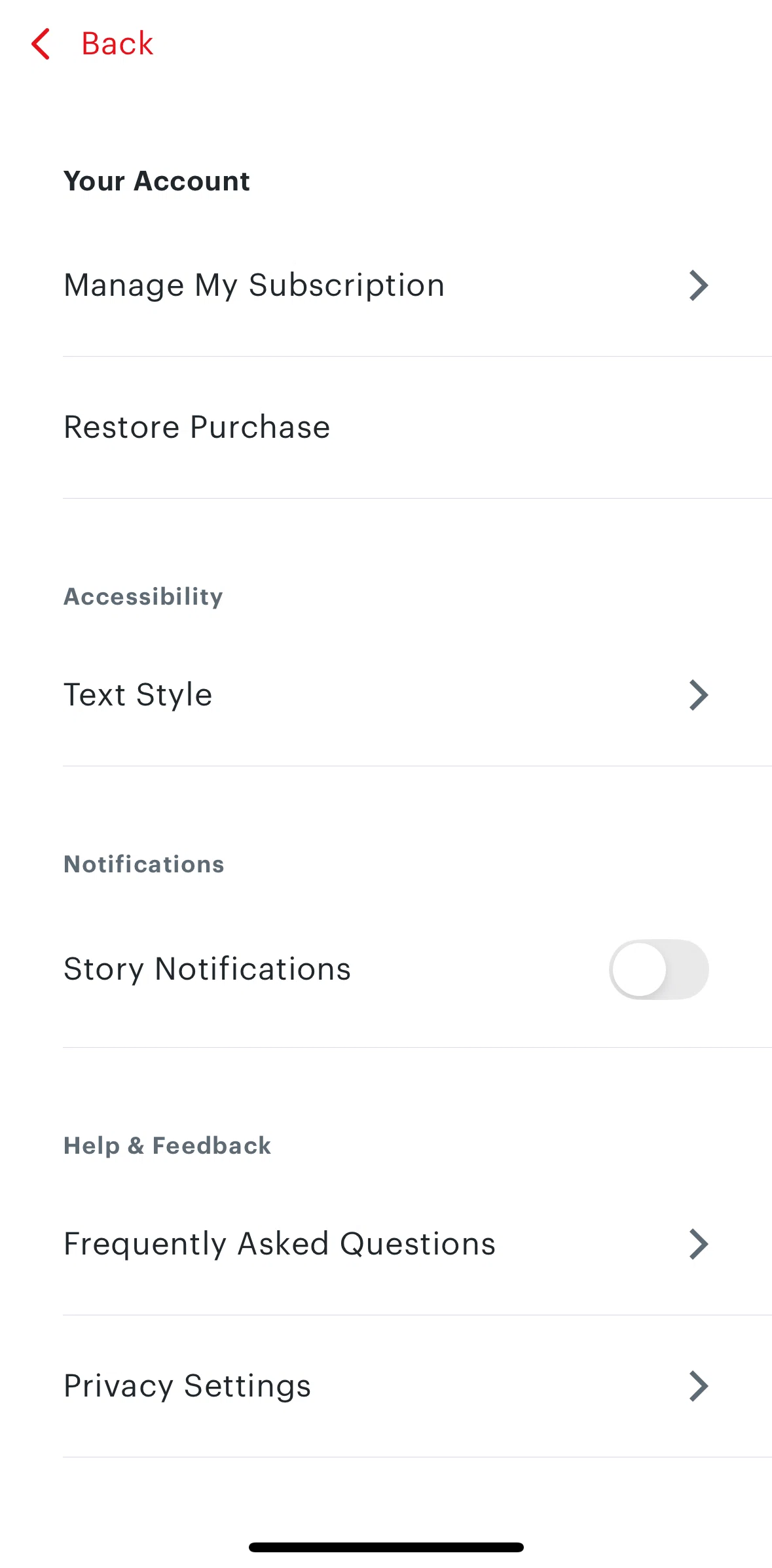The Atlantic Magazine Screen screen in the Enabling notifications flow
