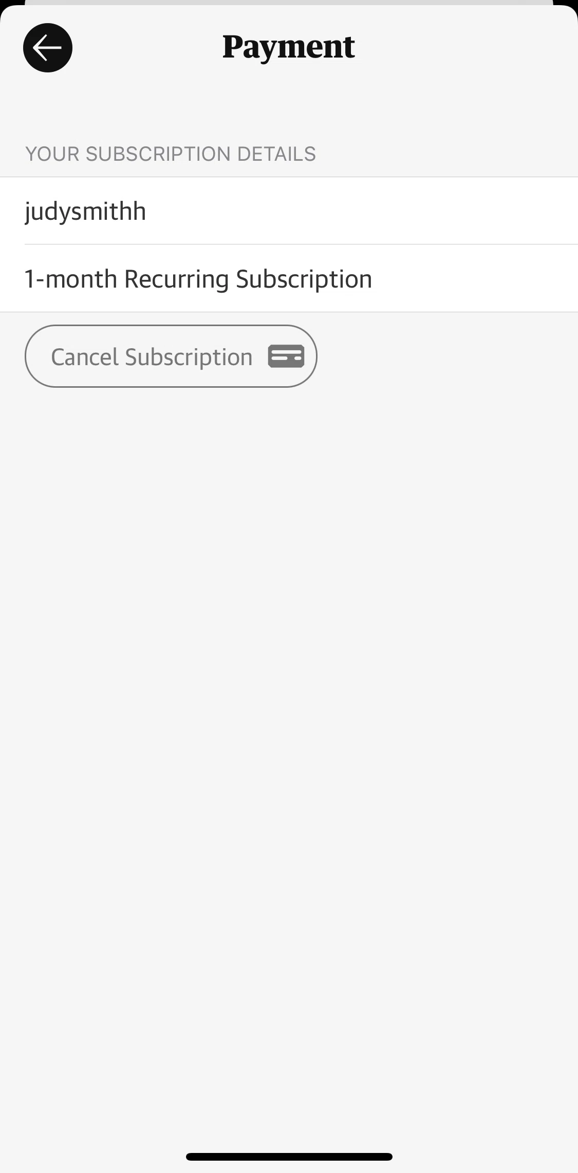 The Guardian Screen screen in the Cancelling subscription flow
