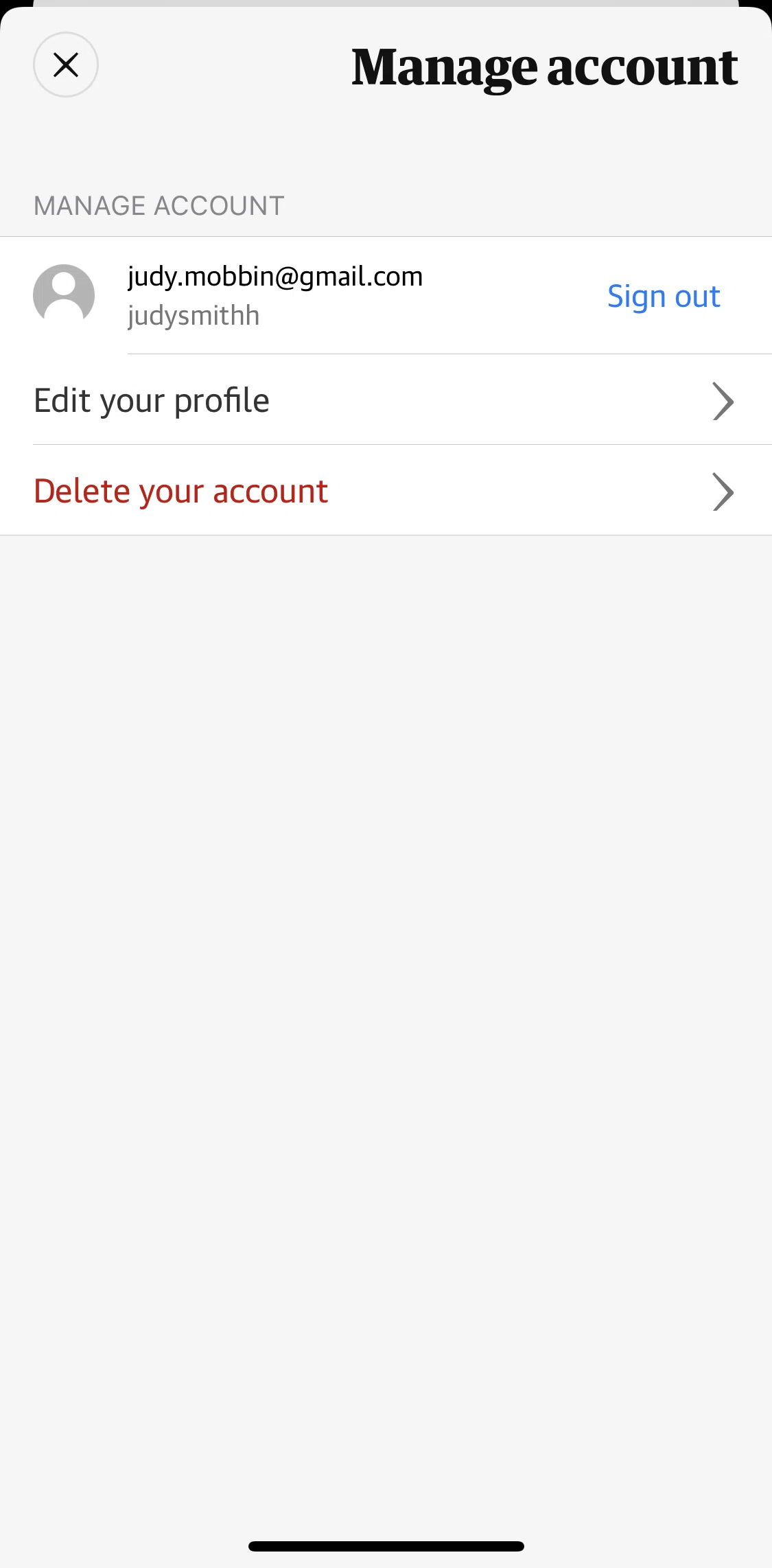 The Guardian Screen screen in the Logging out flow