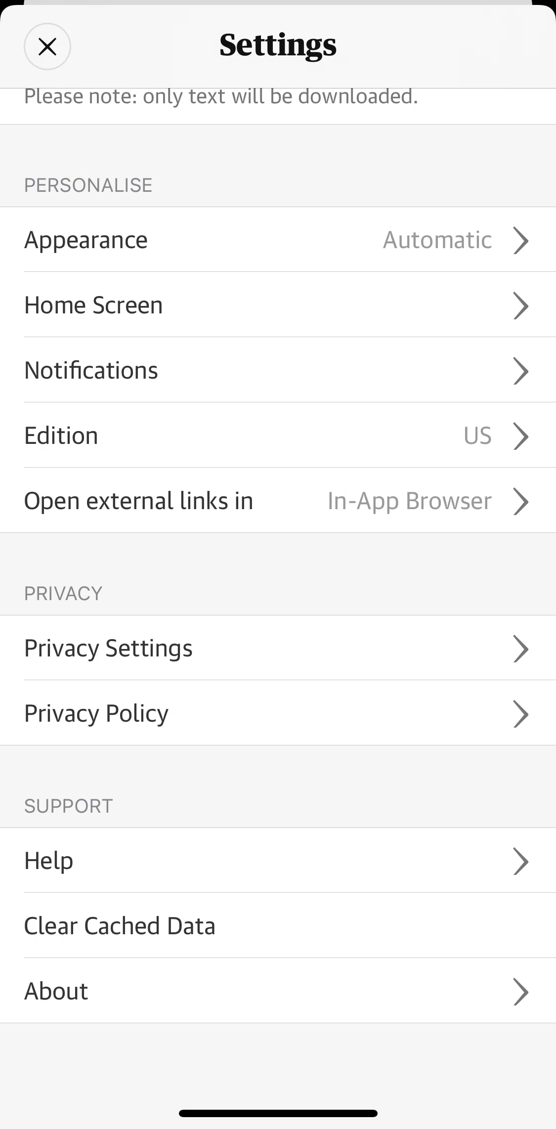 The Guardian Screen screen in the Switching to Dark Mode flow