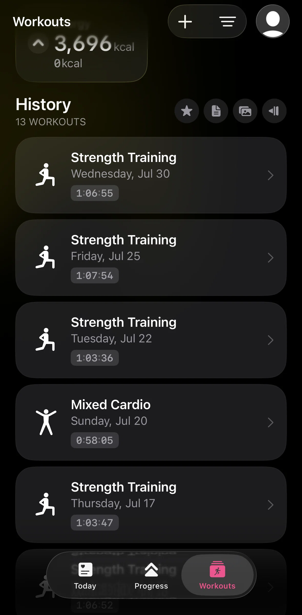 The Outsiders Screen screen in the Filtering history flow
