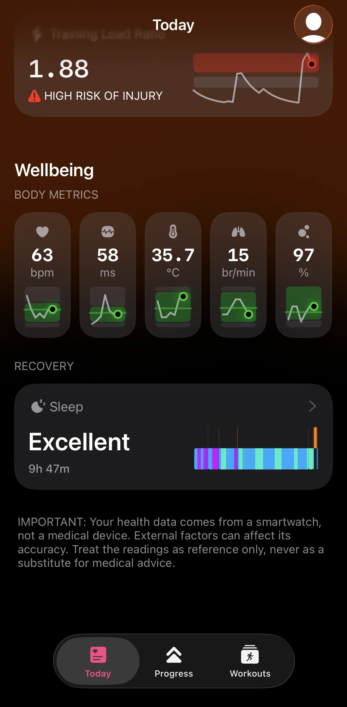 The Outsiders Screen screen in the Sleep flow