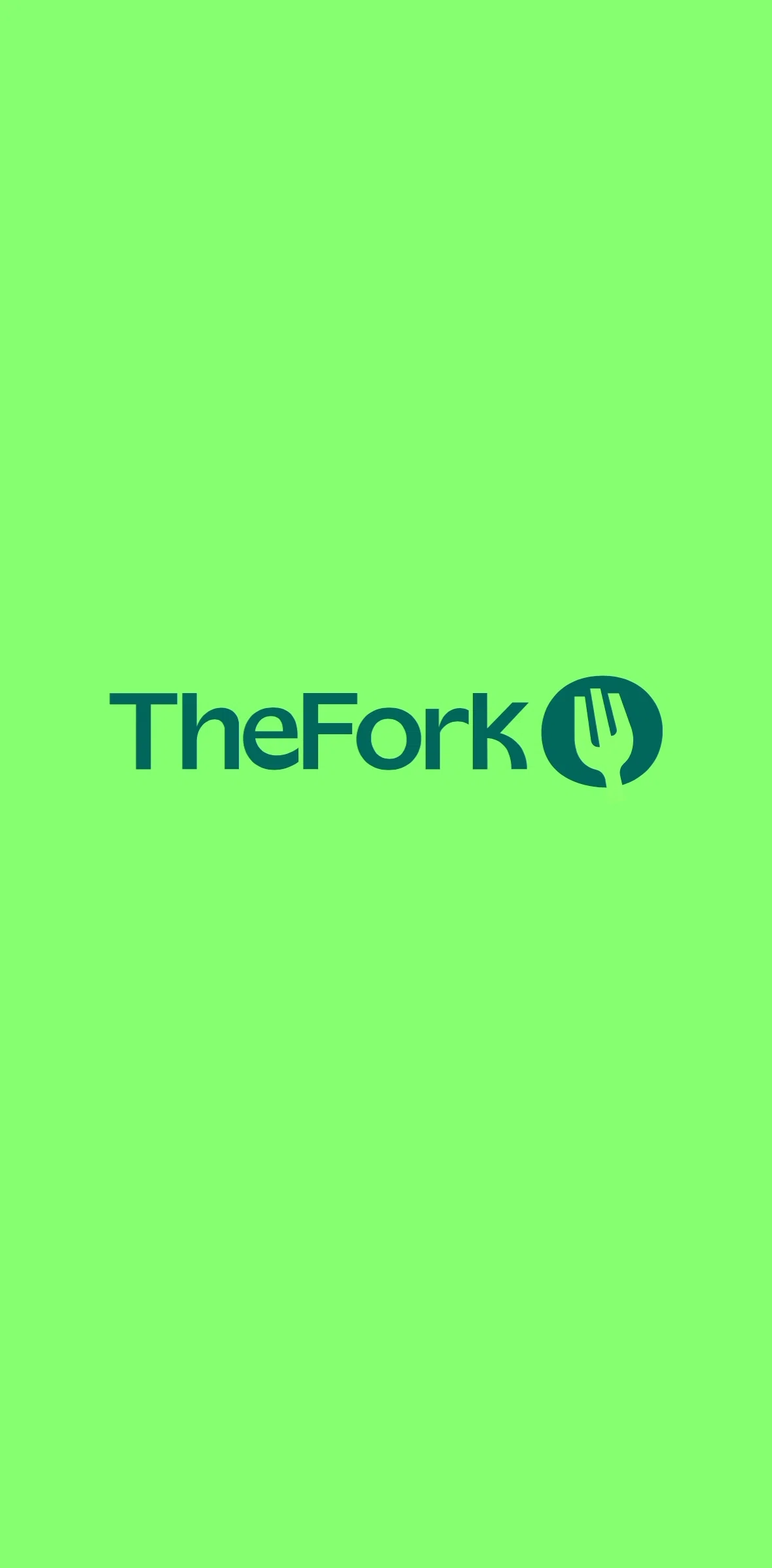TheFork Screen screen in the Onboarding flow