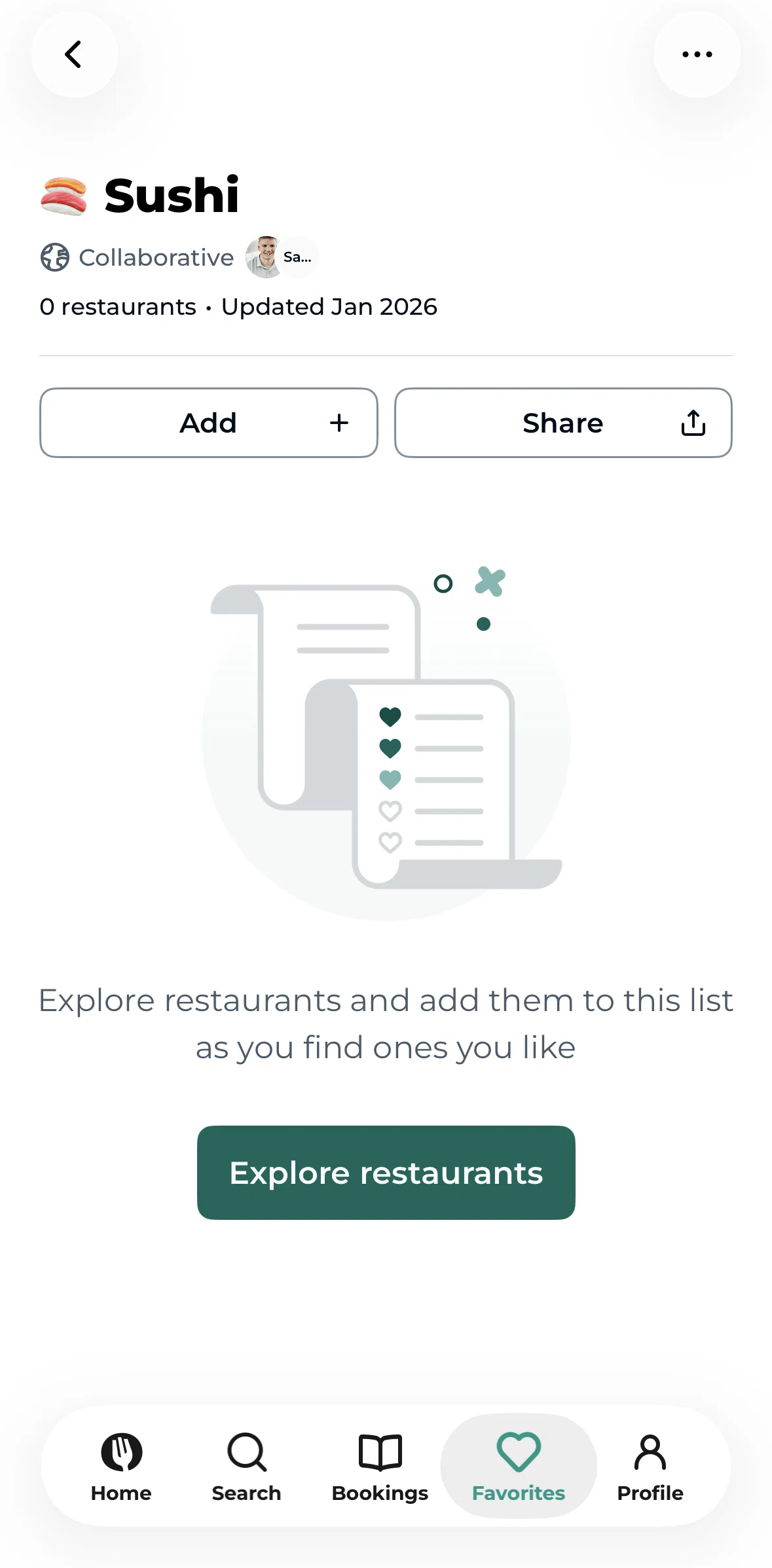 TheFork Screen screen in the Removing a user flow